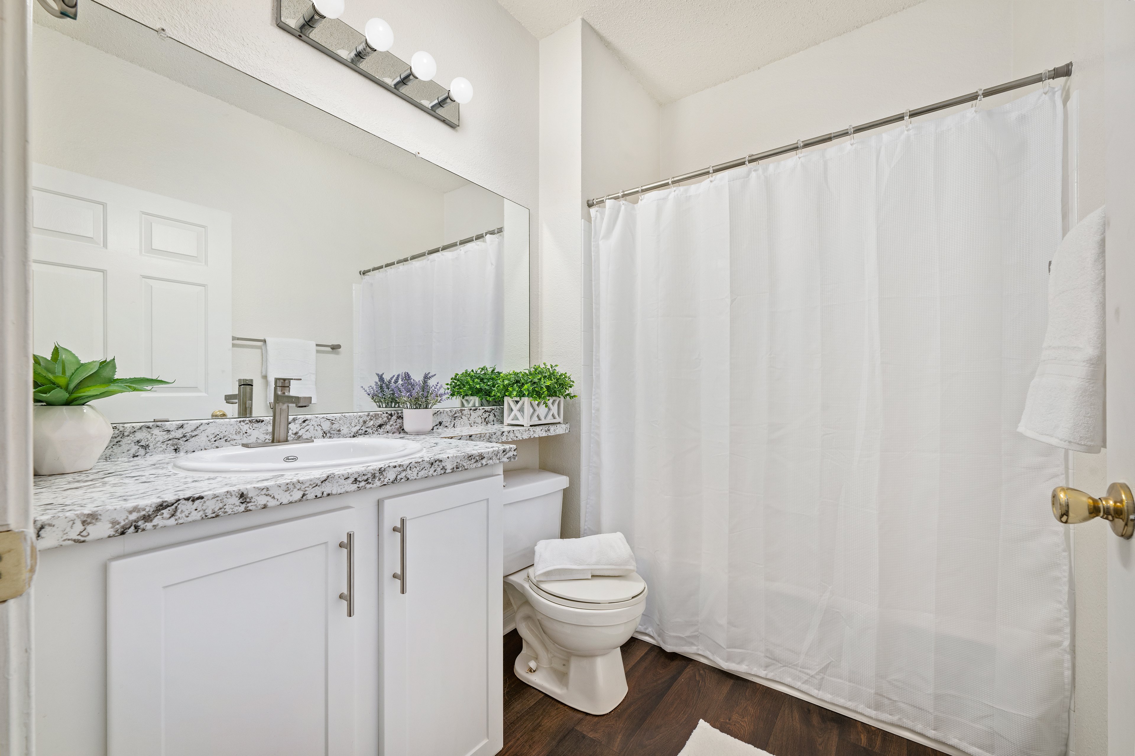 Bathroom at MAA Crabtree luxury apartment homes in Raleigh, NC