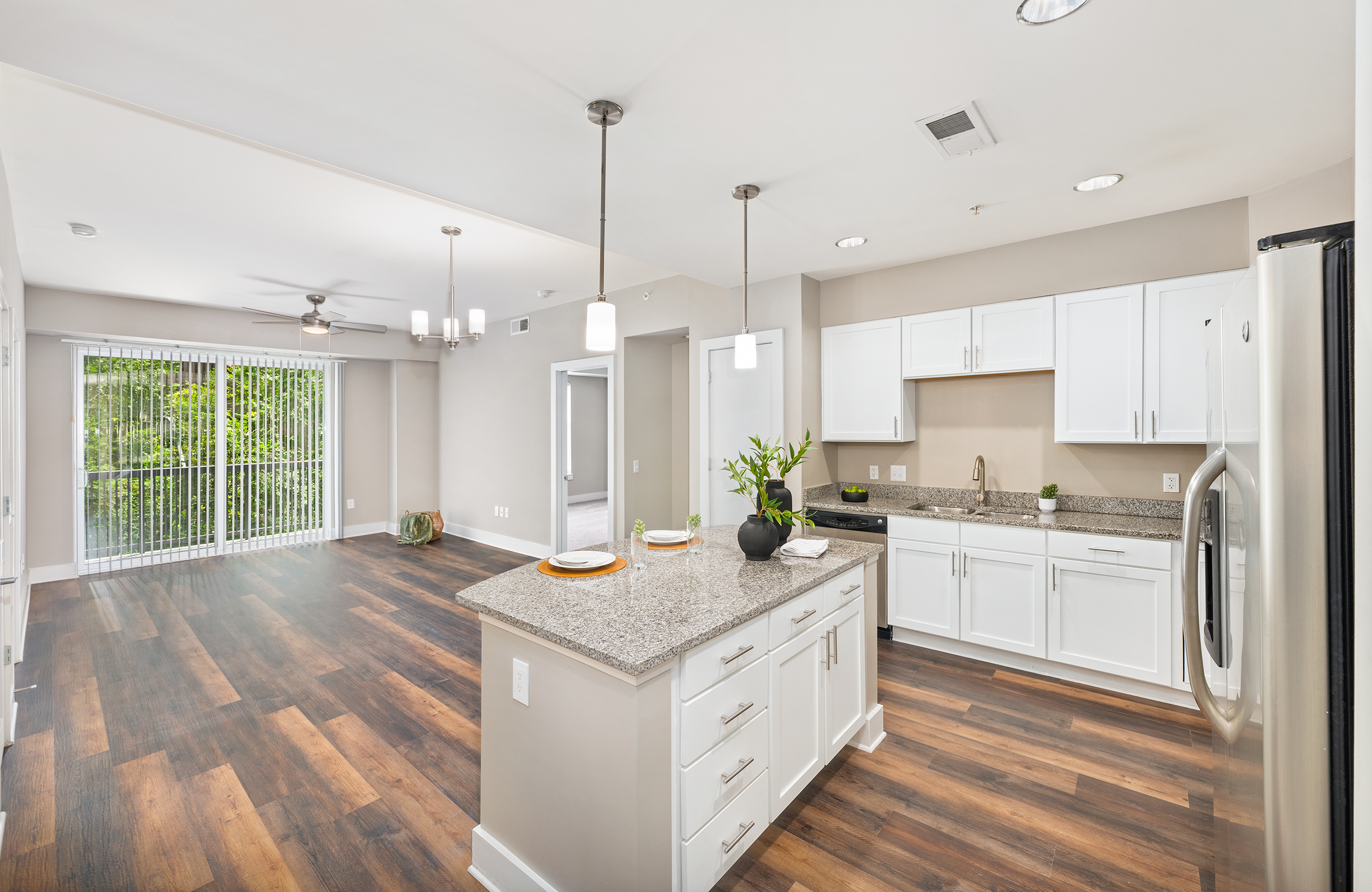 Kitchen at MAA Hue luxury apartment homes in Raleigh, NC
