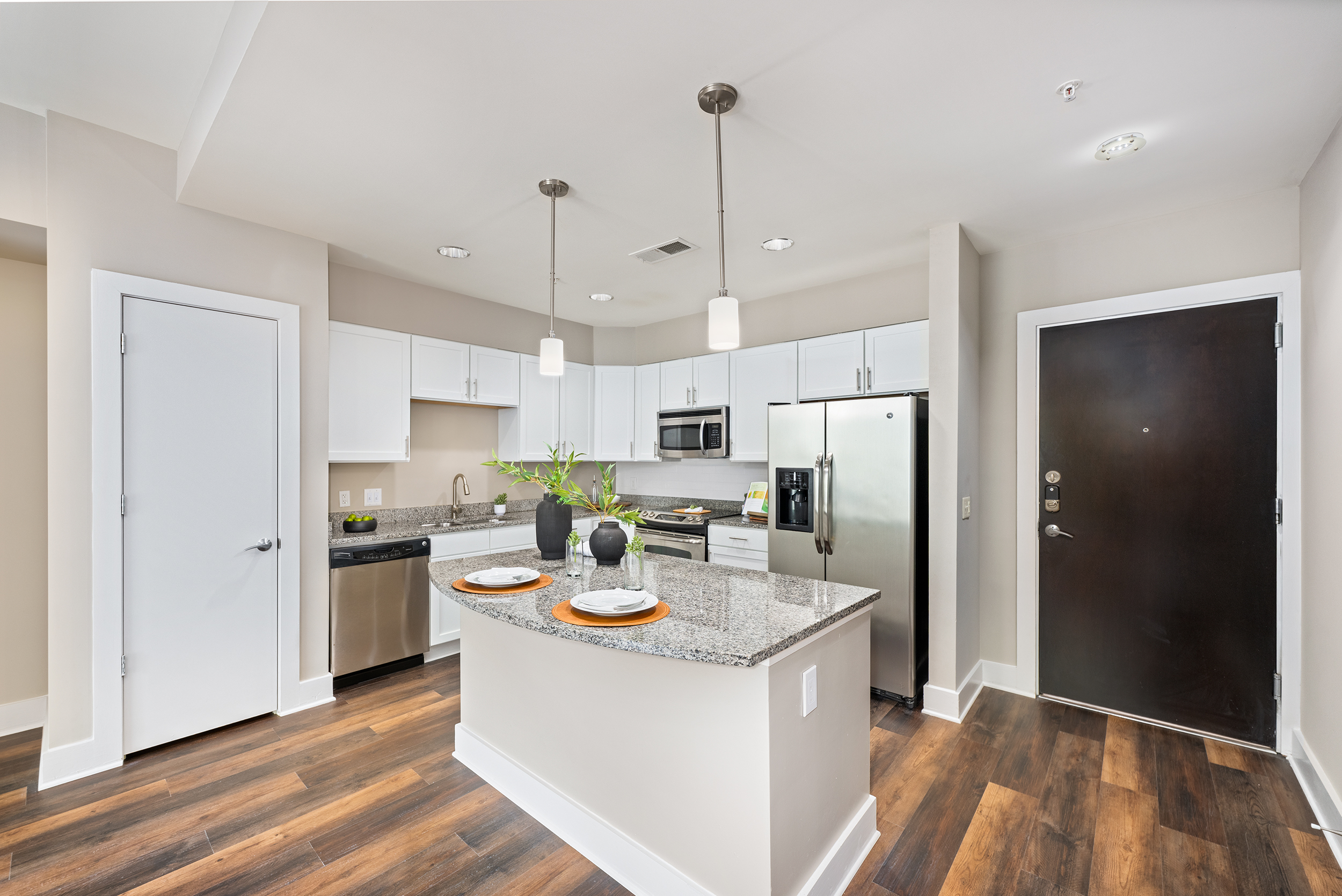 Kitchen at MAA Hue luxury apartment homes in Raleigh, NC
