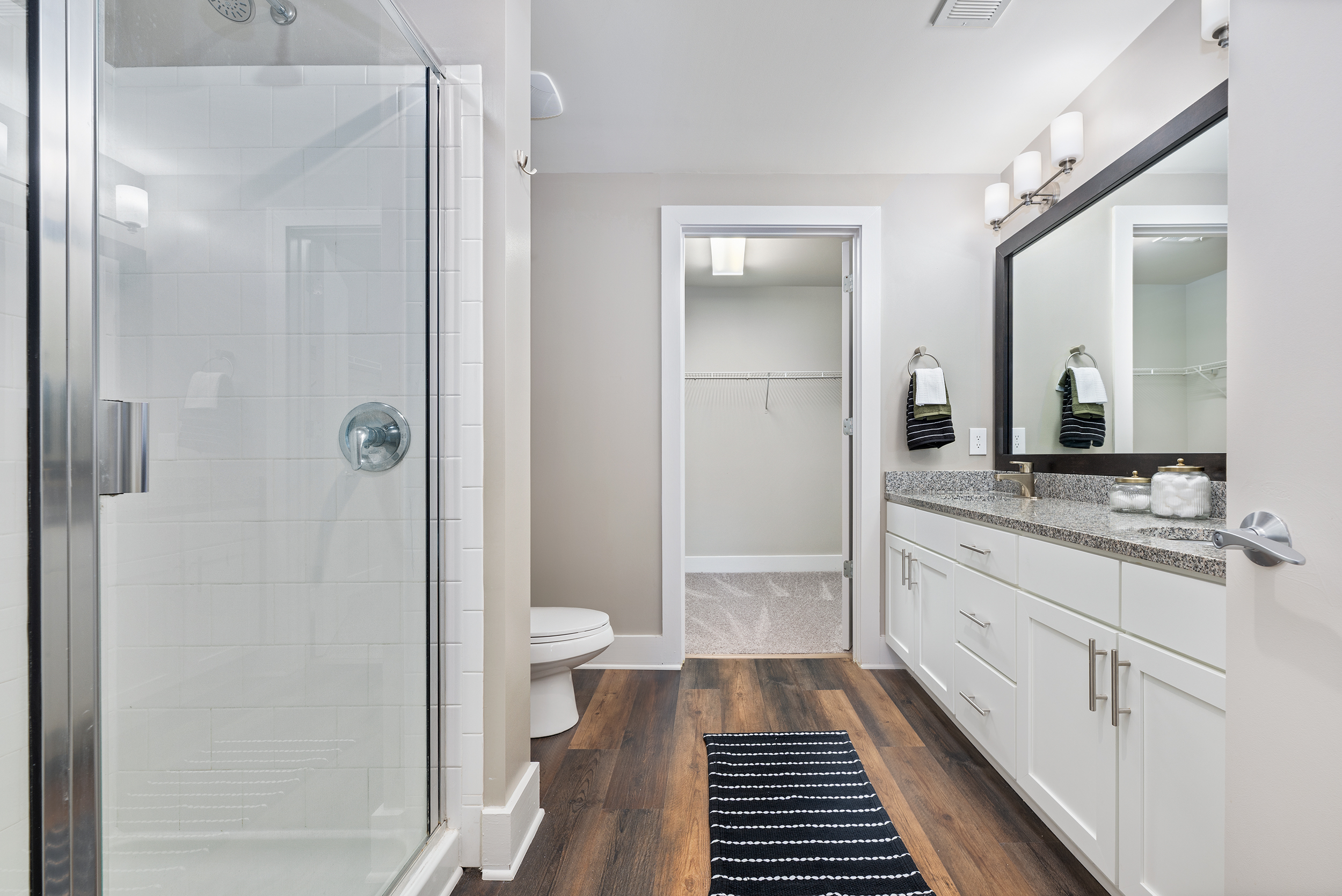Bathroom at MAA Hue luxury apartment homes in Raleigh, NC