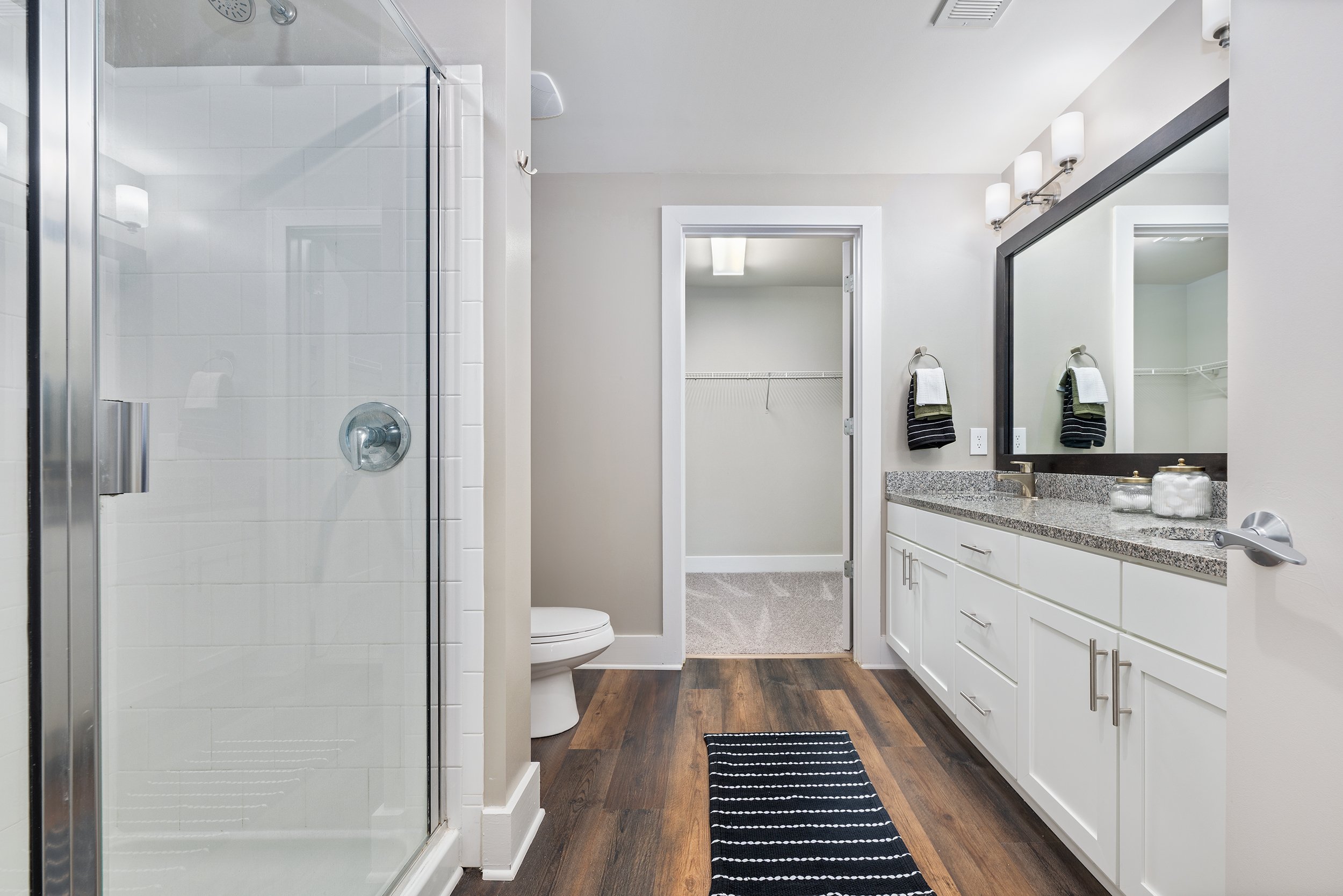 Bathroom at MAA Hue luxury apartment homes in Raleigh, NC