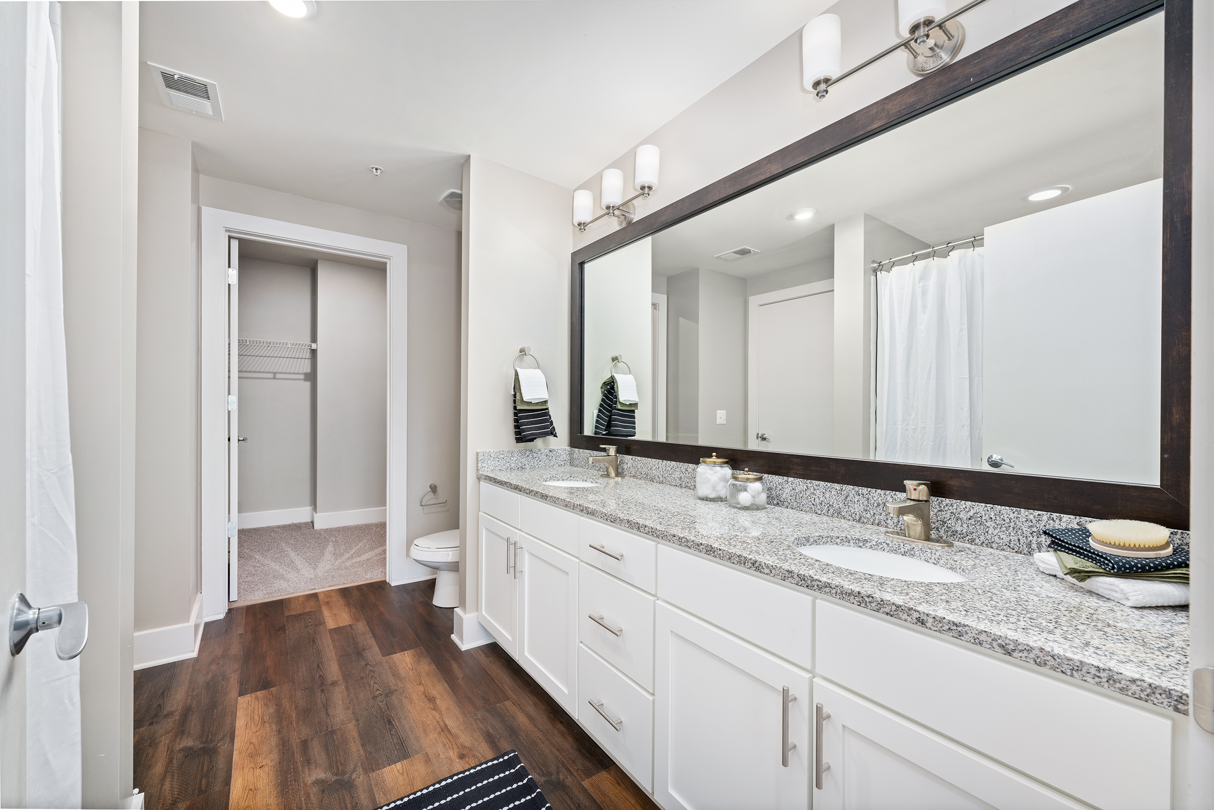 Bathroom at MAA Hue luxury apartment homes in Raleigh, NC