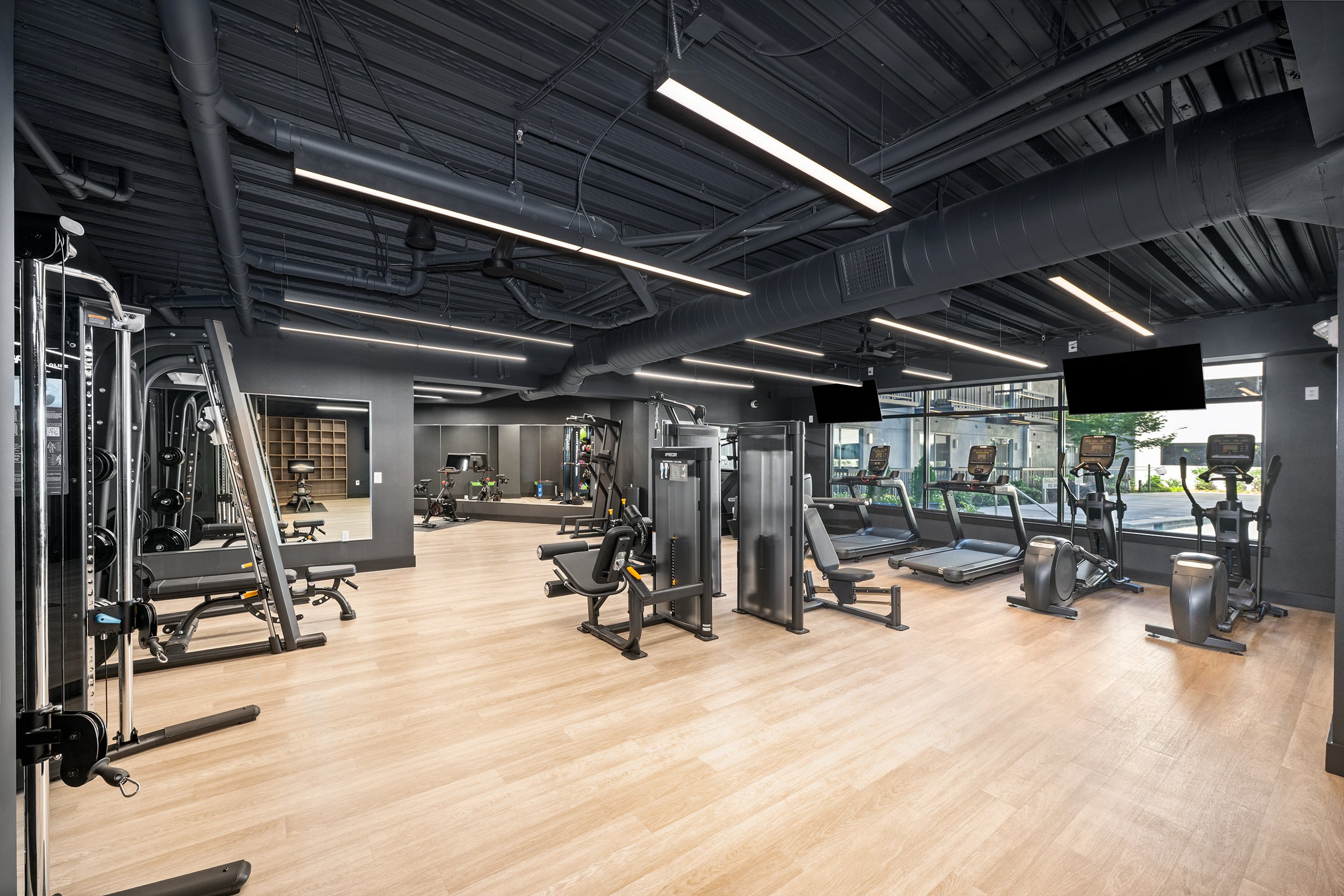 Fitness center at MAA Hue luxury apartment homes in Raleigh, NC