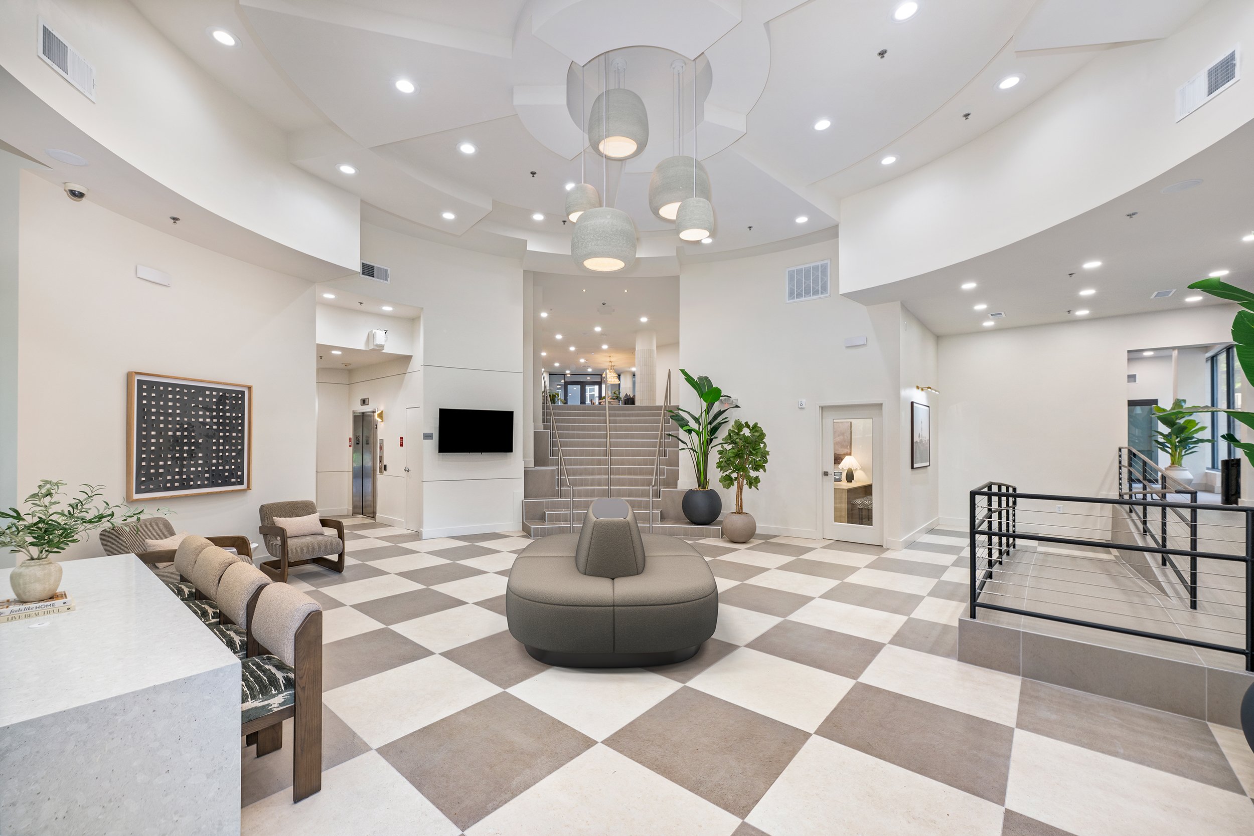 Clubhouse at MAA Hue luxury apartment homes in Raleigh, NC