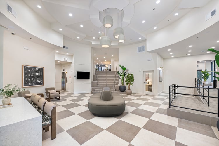 Clubhouse at MAA Hue luxury apartment homes in Raleigh, NC