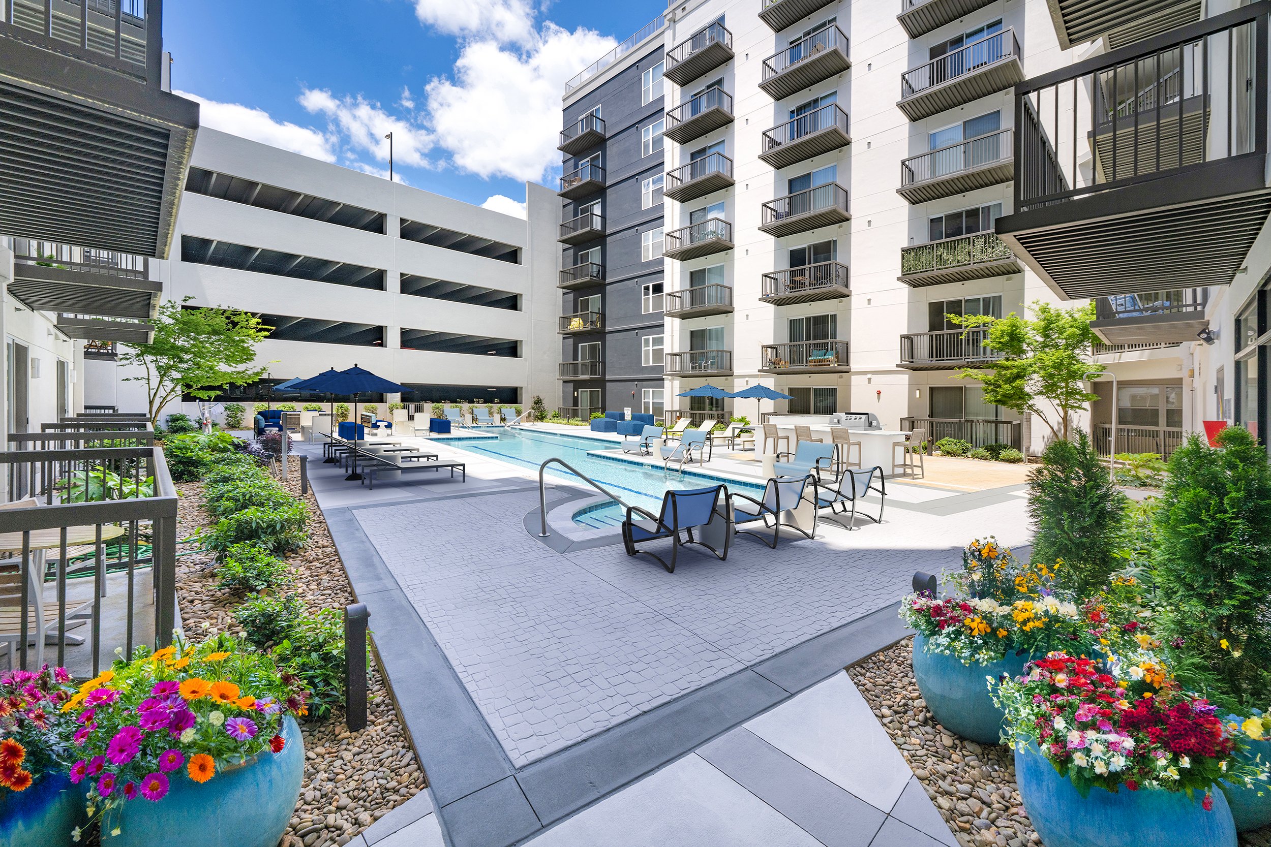 Pool at MAA Hue luxury apartment homes in Raleigh, NC