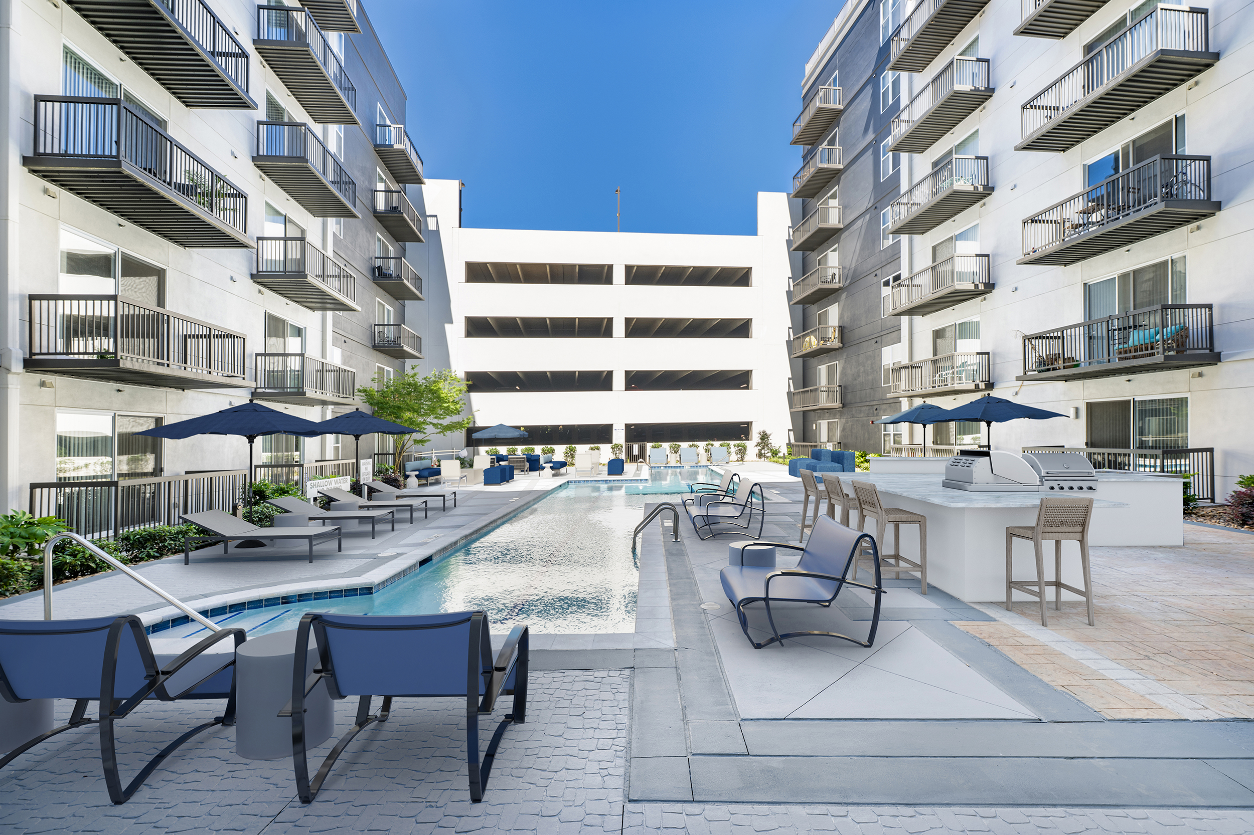 Pool at MAA Hue luxury apartment homes in Raleigh, NC