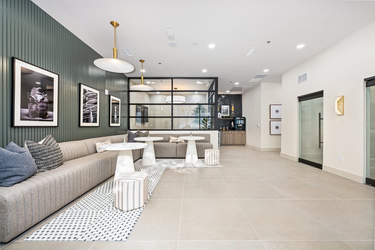 Clubhouse at MAA Hue luxury apartment homes in Raleigh, NC