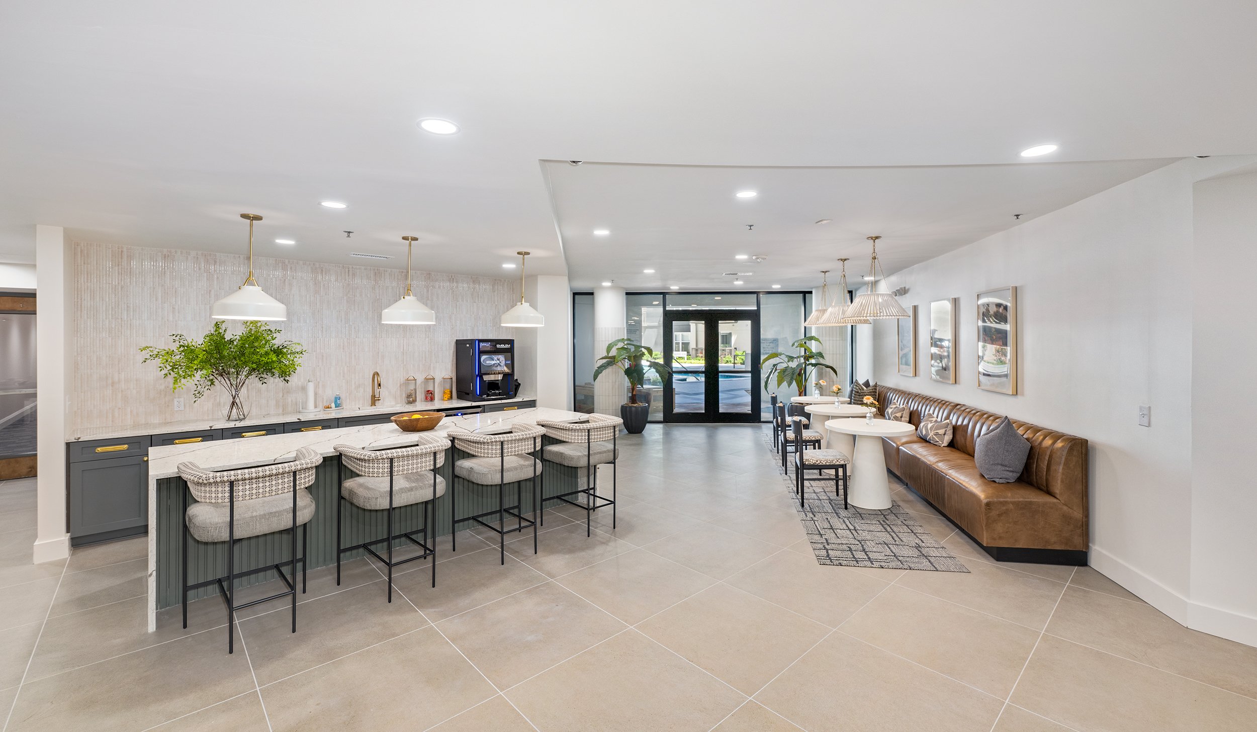 Clubhouse at MAA Hue luxury apartment homes in Raleigh, NC