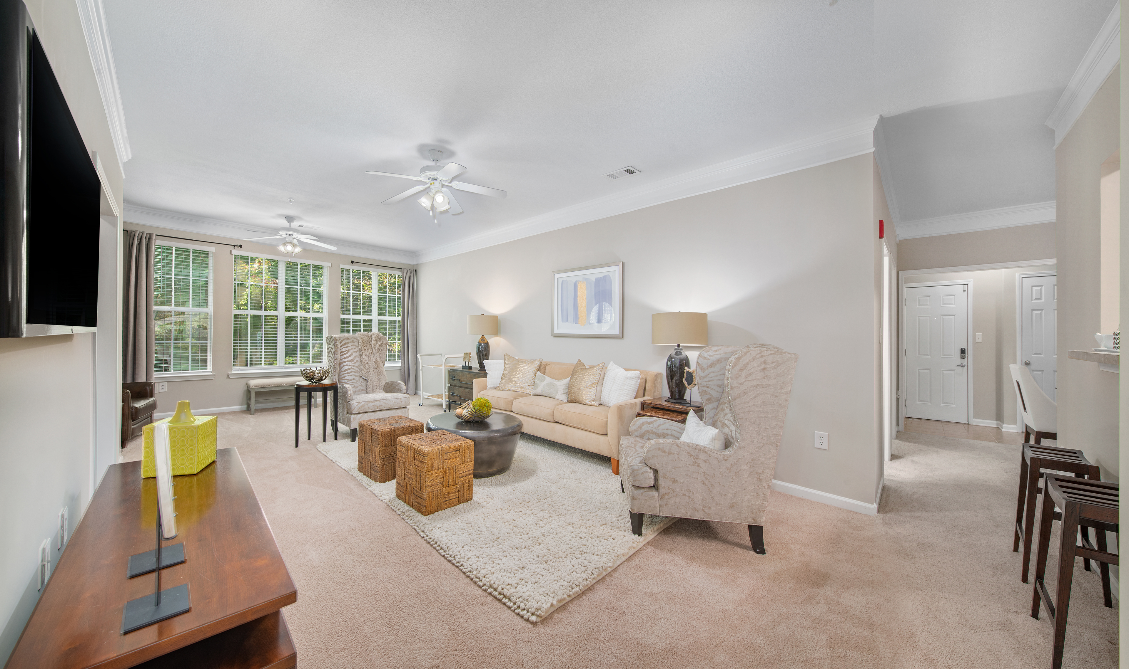 Living room at MAA Preserve in Raleigh, NC