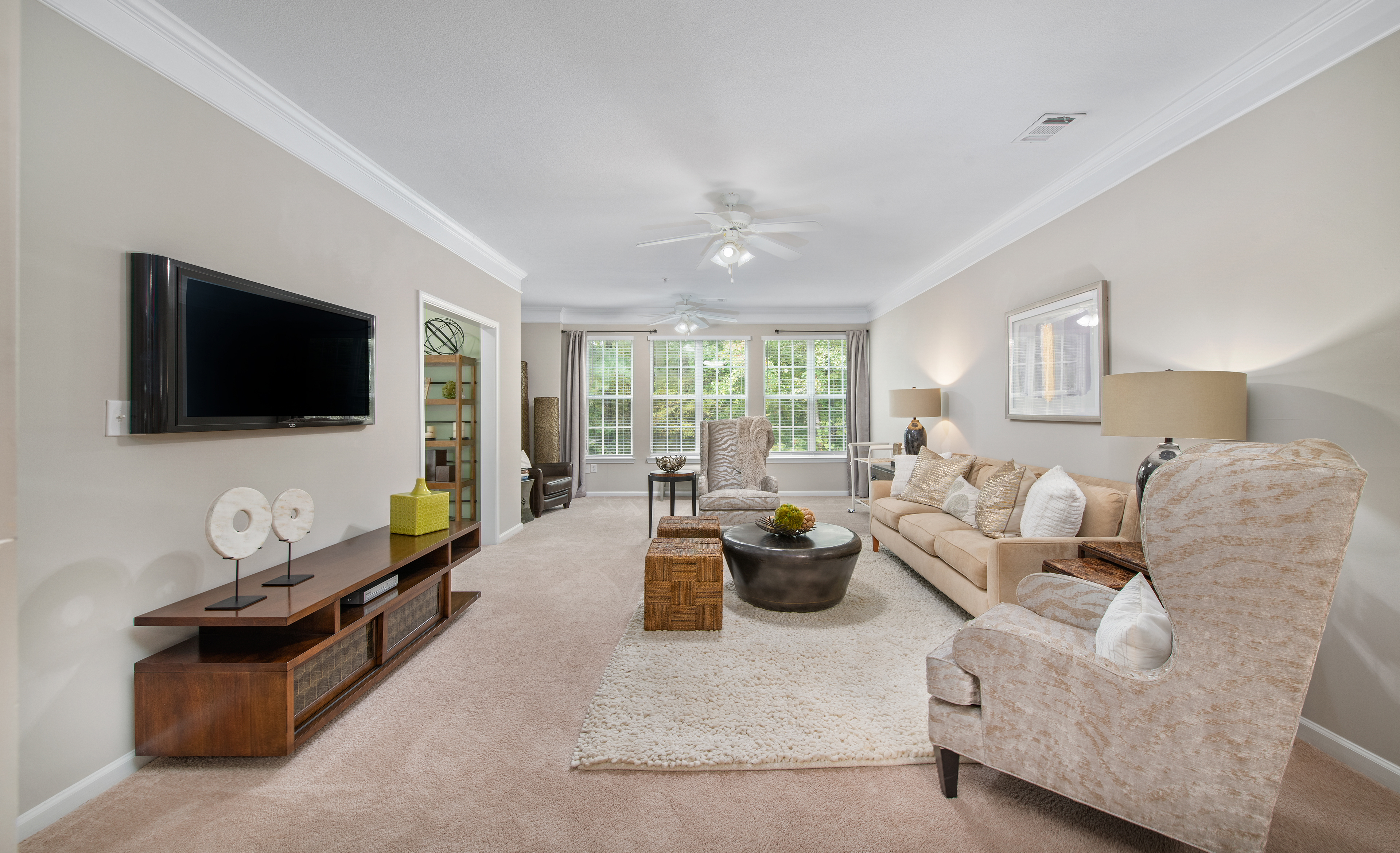 Living Room at MAA Preserve in Raleigh, NC