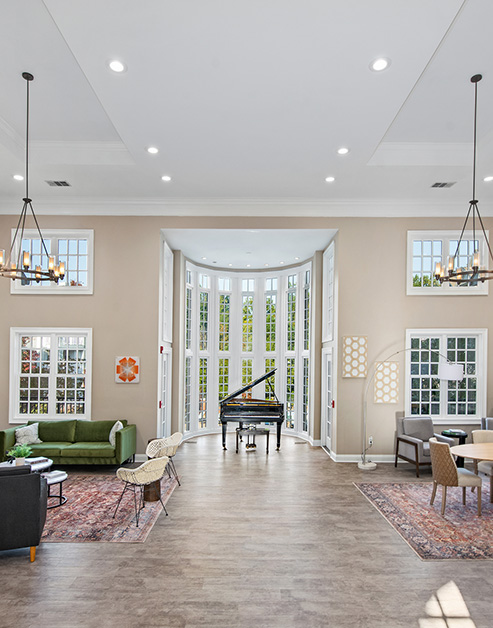 Clubhouse at MAA Preserve luxury apartment homes in Raleigh, NC