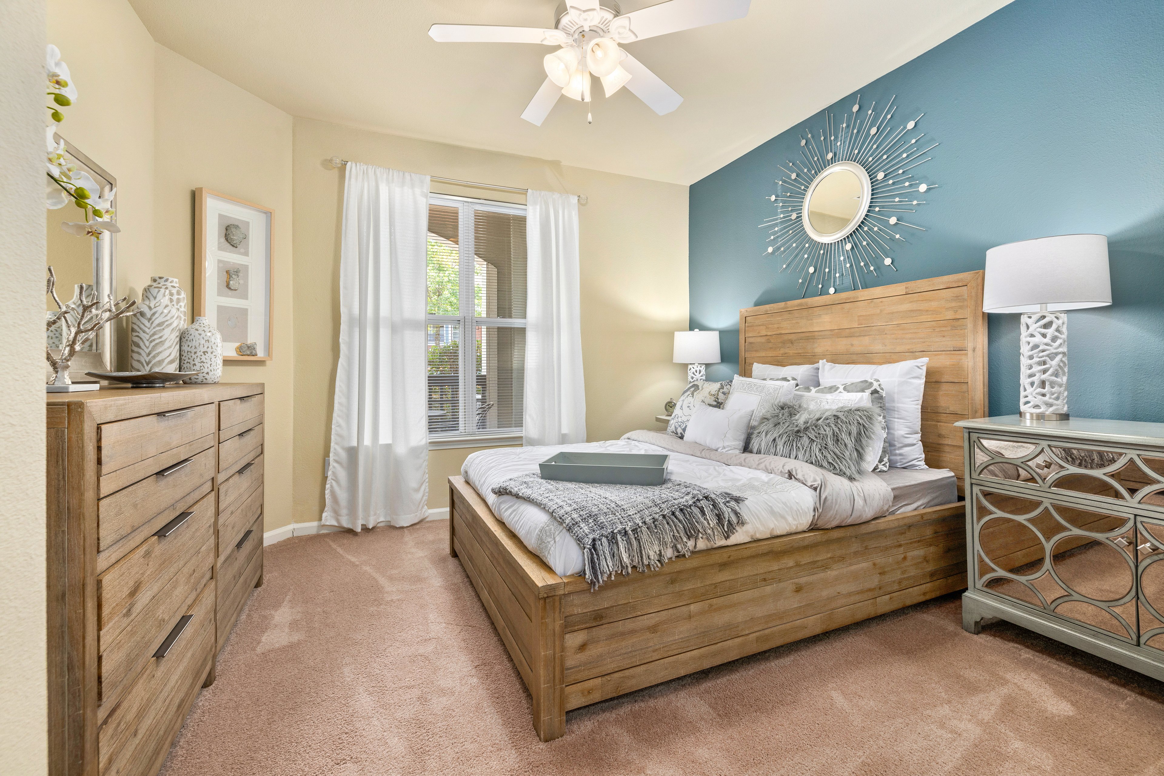 Bedroom at MAA Providence luxury apartment homes in Raleigh, NC