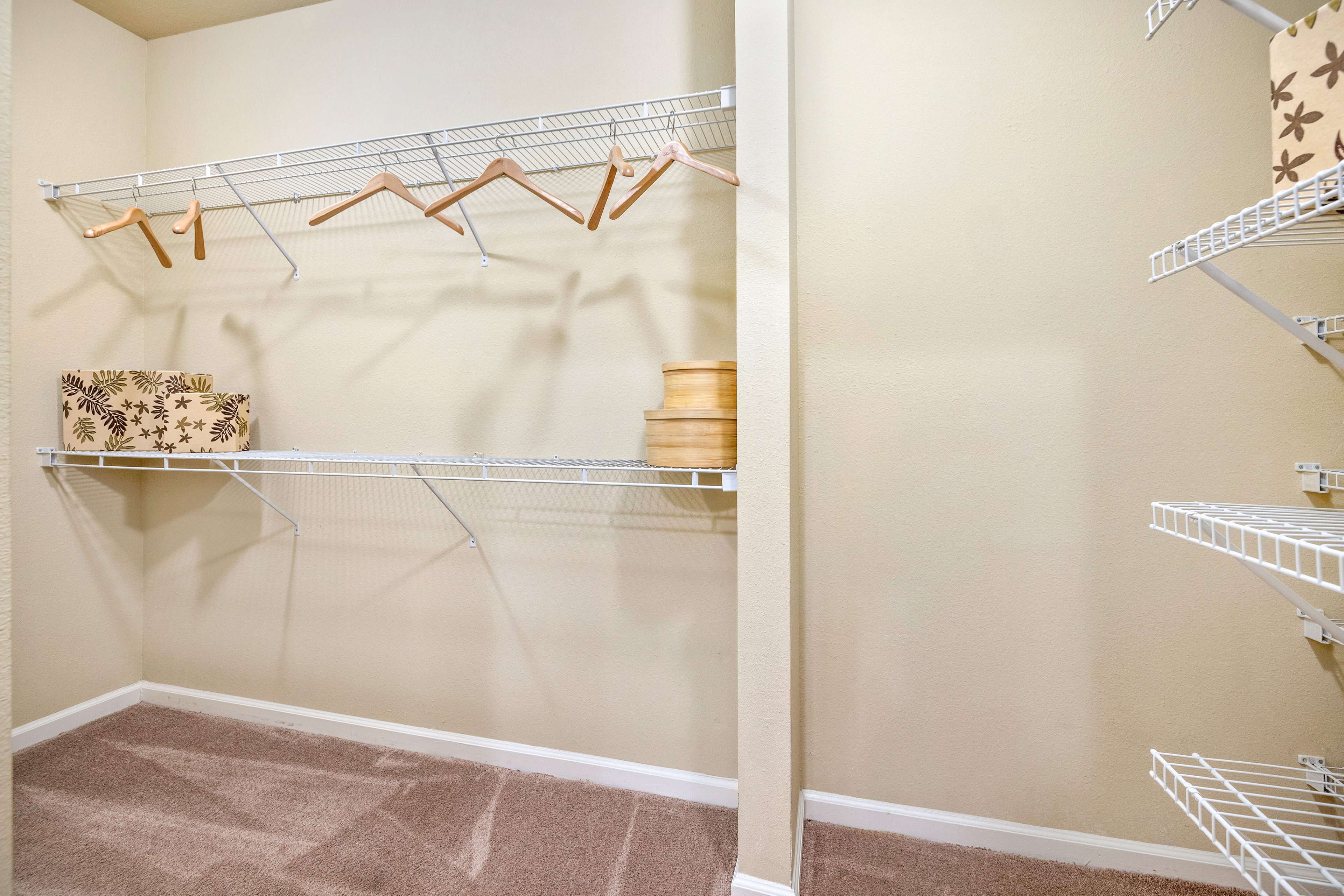 Closet at MAA Providence luxury apartment homes in Raleigh, NC