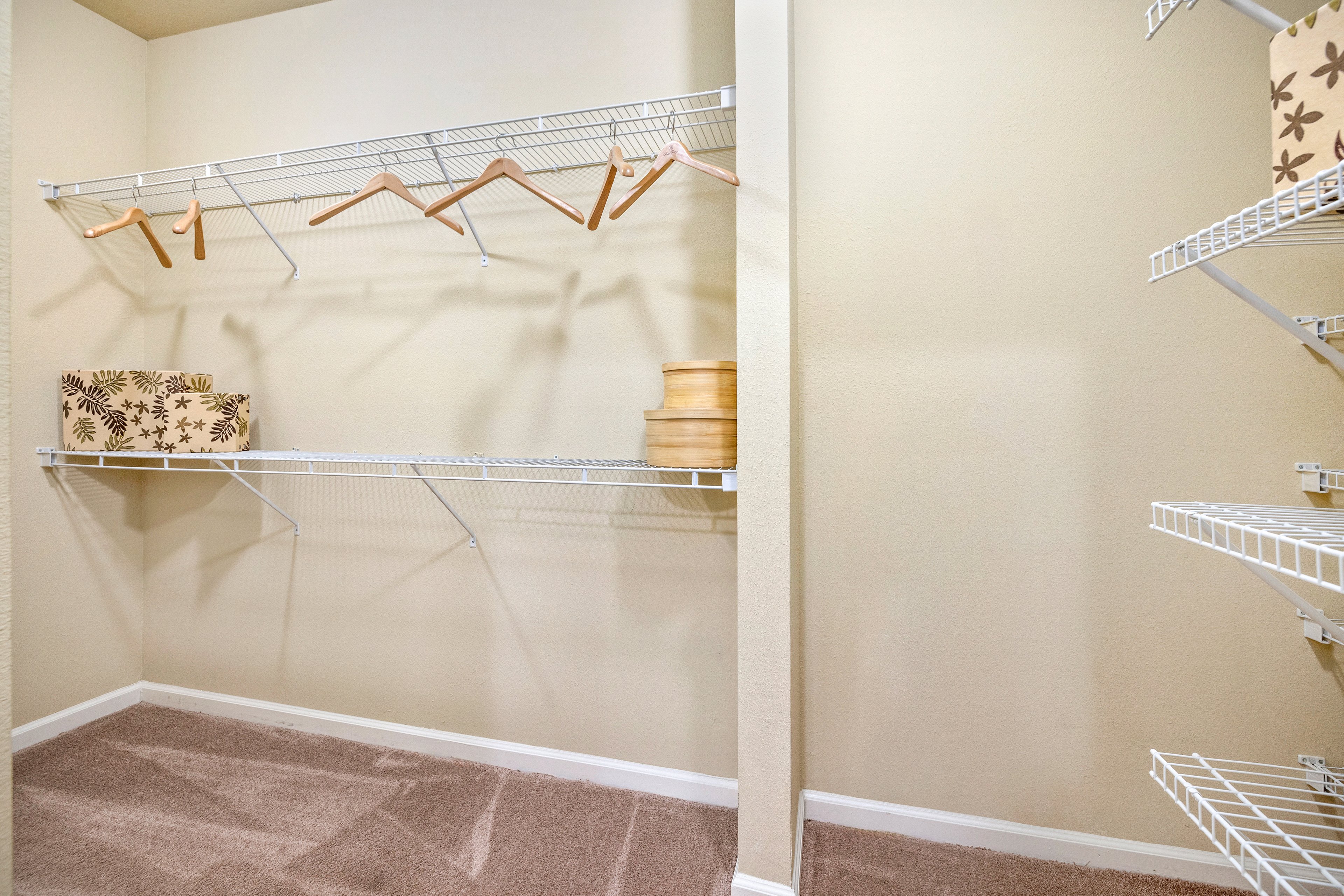 Closet at MAA Providence luxury apartment homes in Raleigh, NC