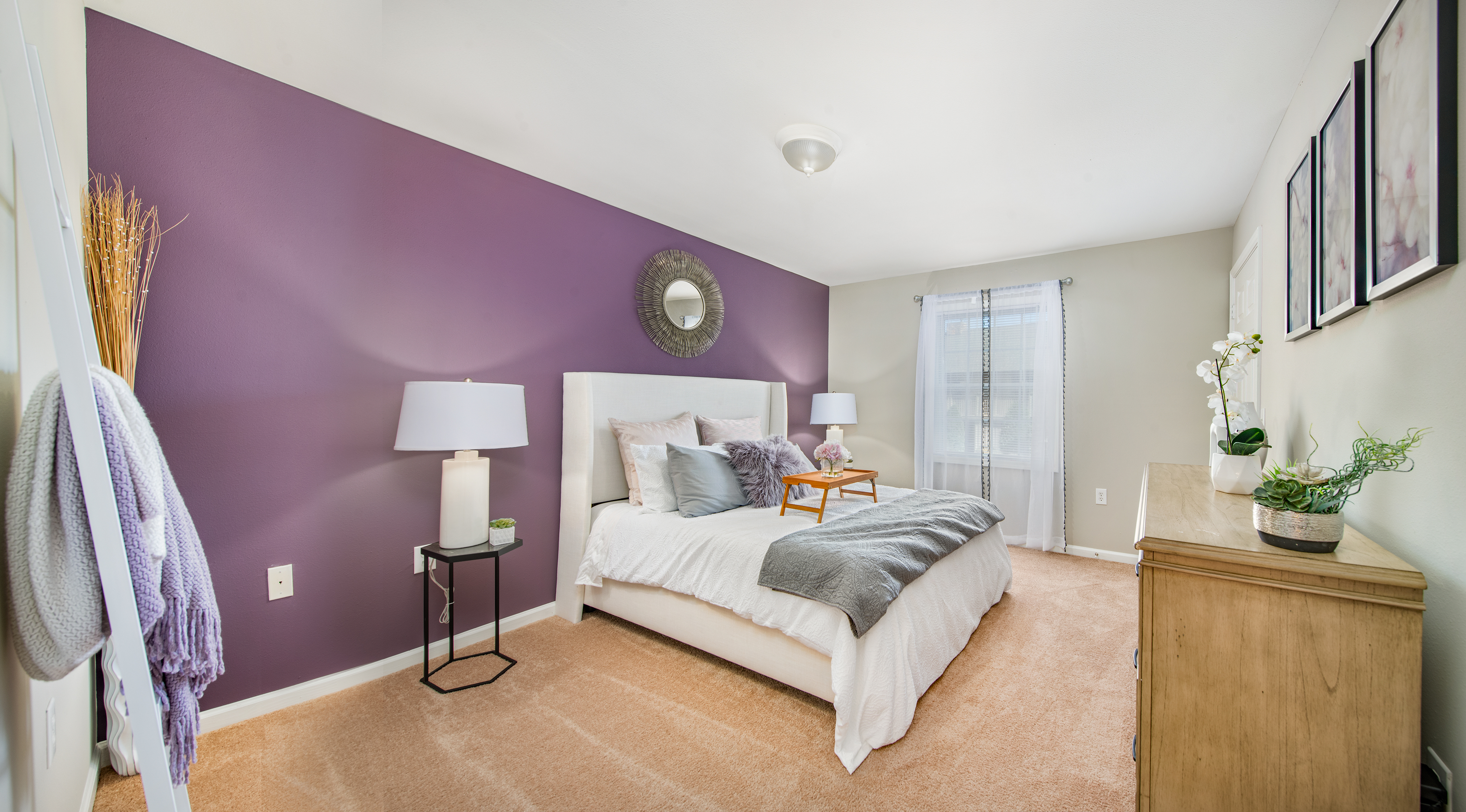 Bedroom at MAA Trinity luxury apartment homes in Raleigh, NC