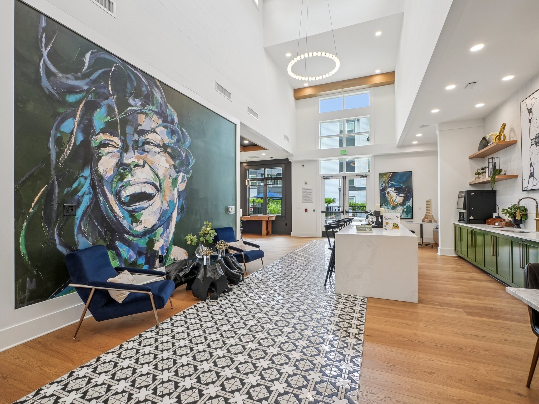 Clubroom at MAA Vale luxury apartment homes in Raleigh, NC