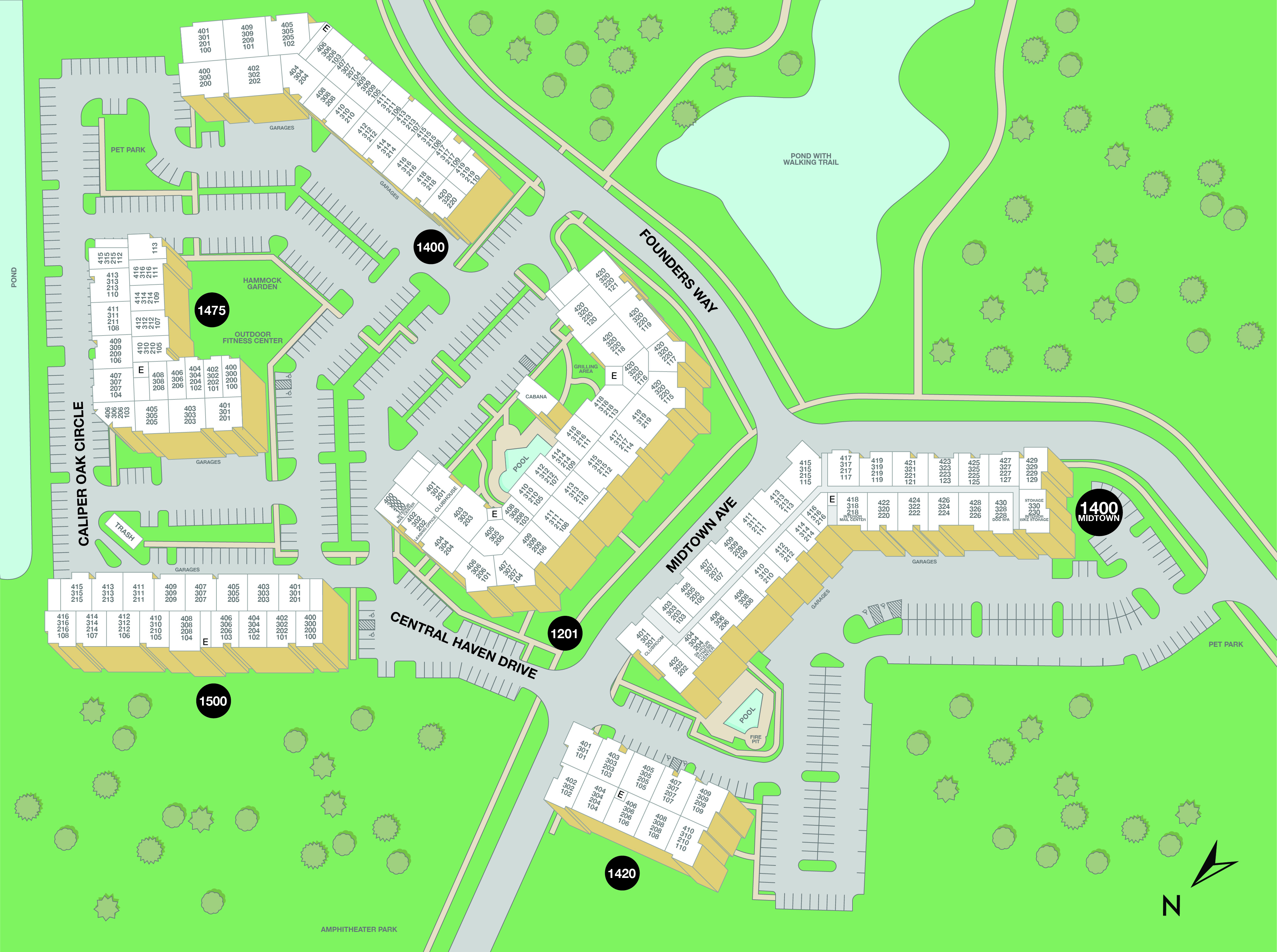 MAA 1201 Midtown Sitemap