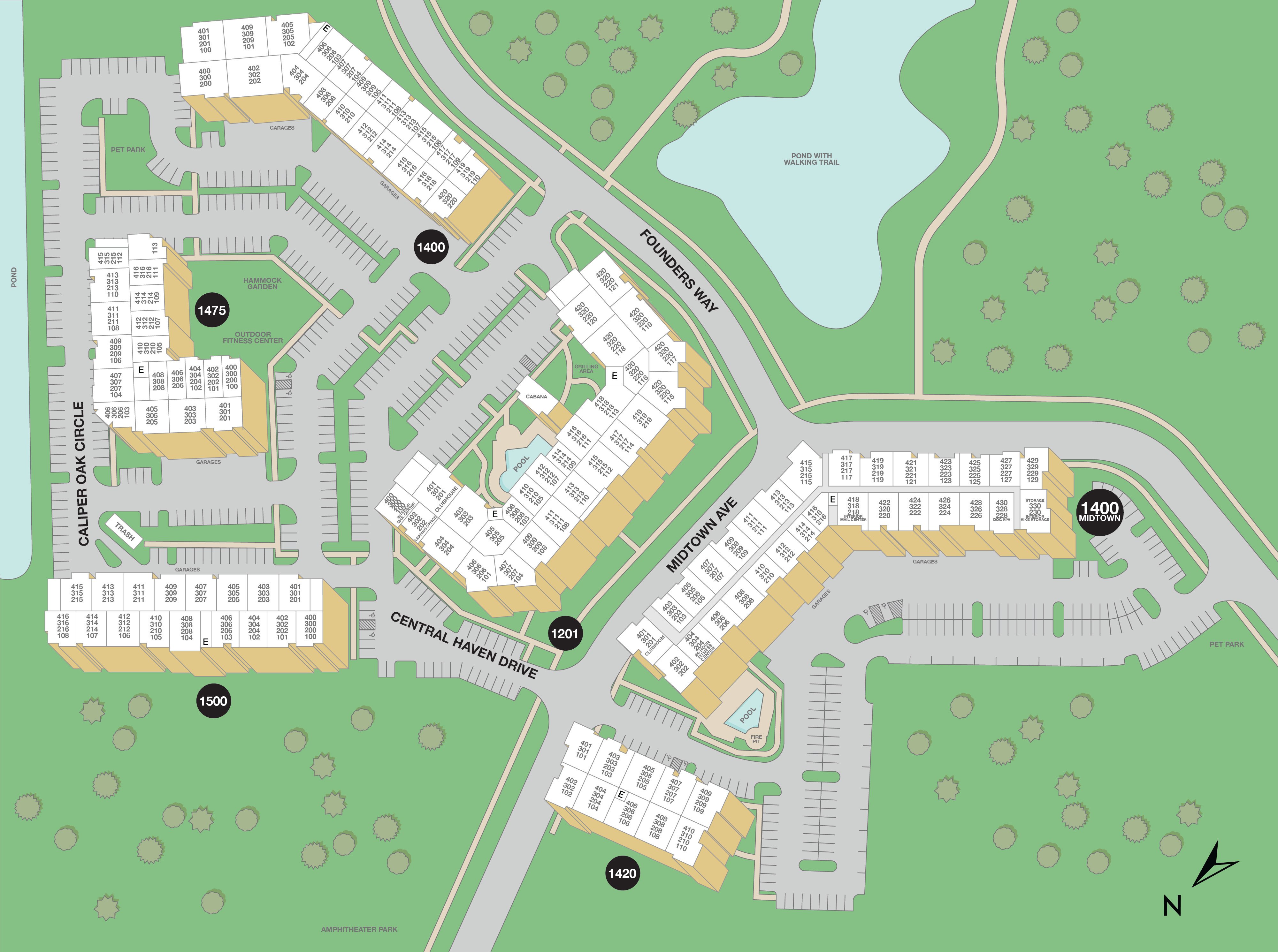 MAA 1201 Midtown Sitemap