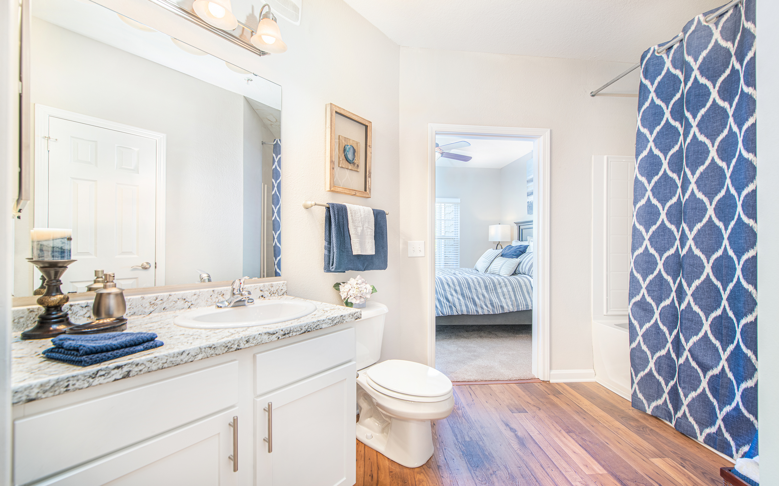 Bathroom 2 at MAA Commerce Park luxury apartment homes in Charleston, SC