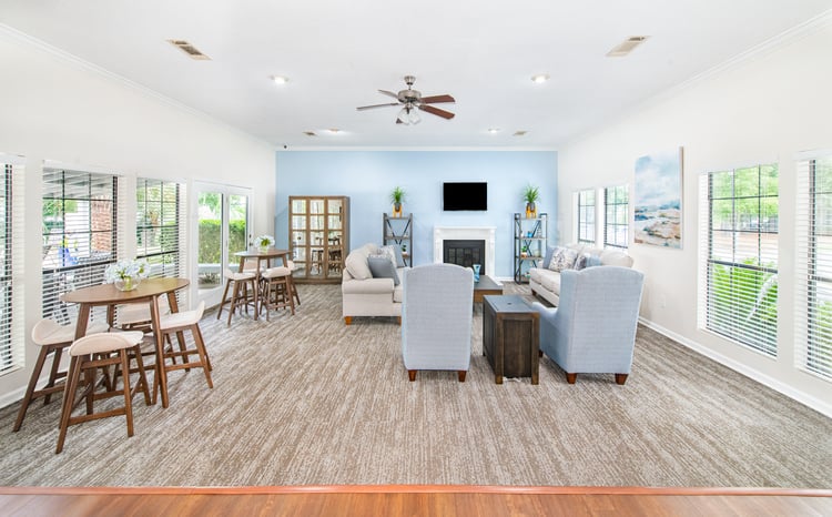 Clubhouse at MAA Crowfield luxury apartment homes in Goose Creek, SC