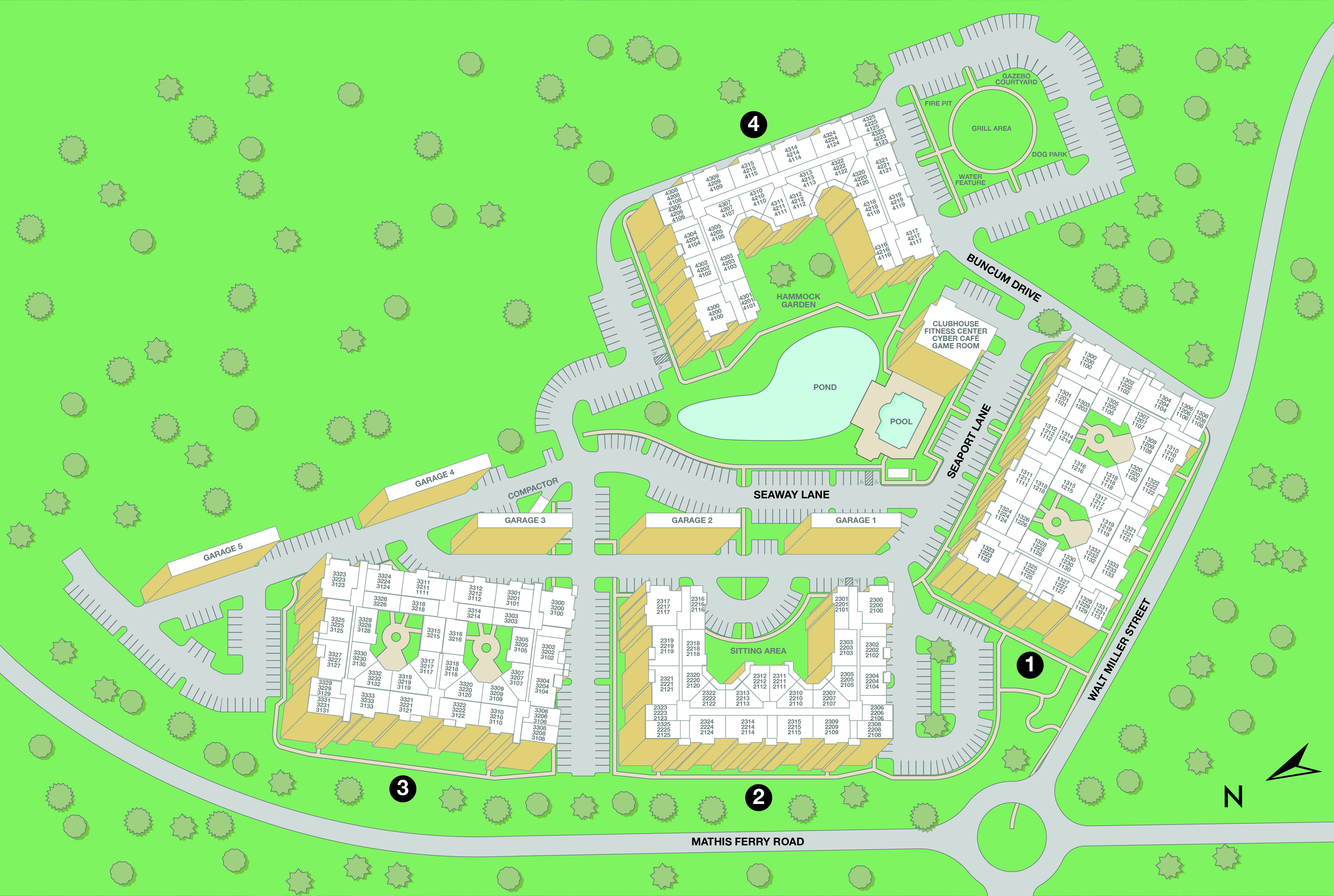 MAA Rivers Walk Property Sitemap