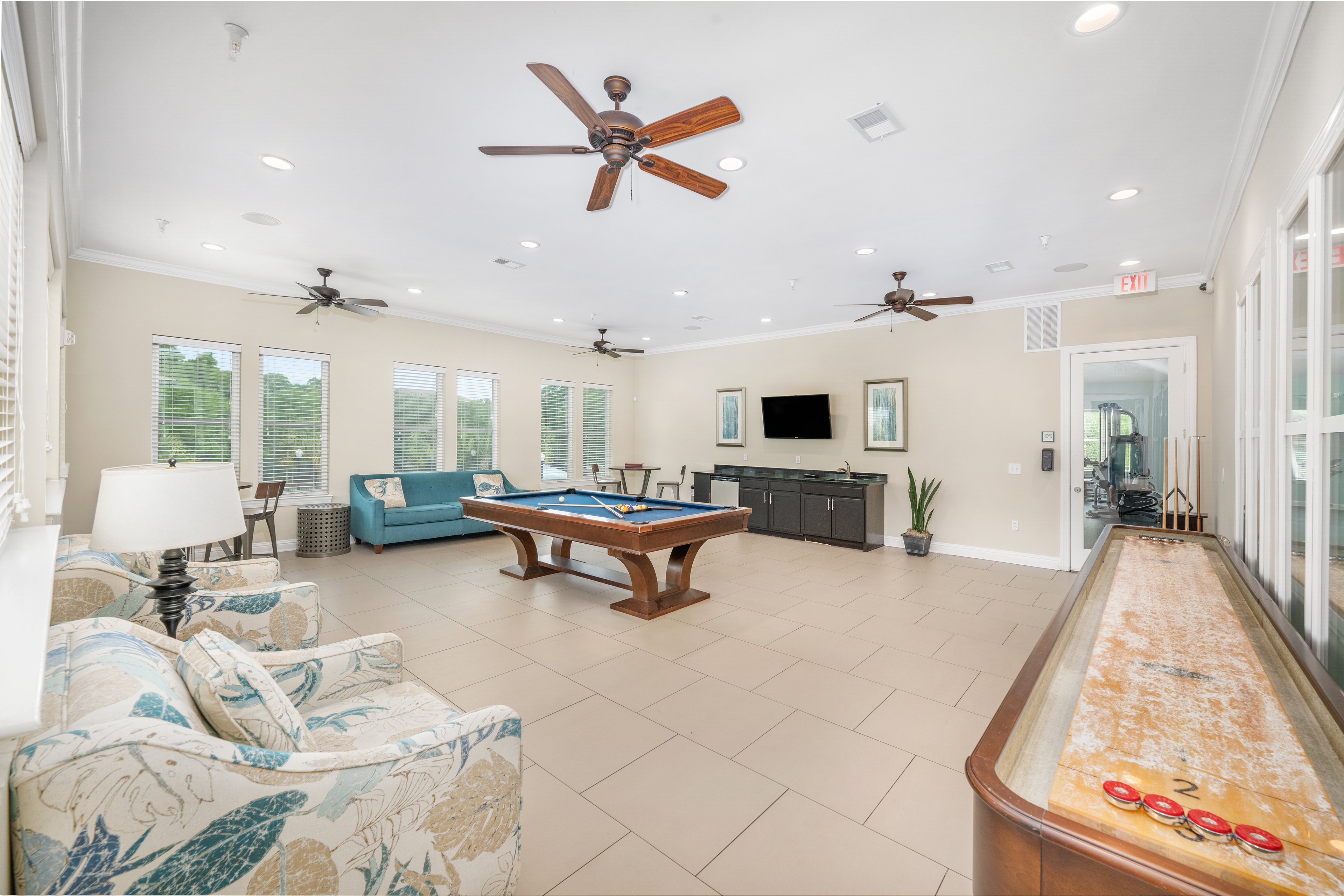 Game room at MAA Rivers Walk luxury apartment homes in Mt. Pleasant, SC