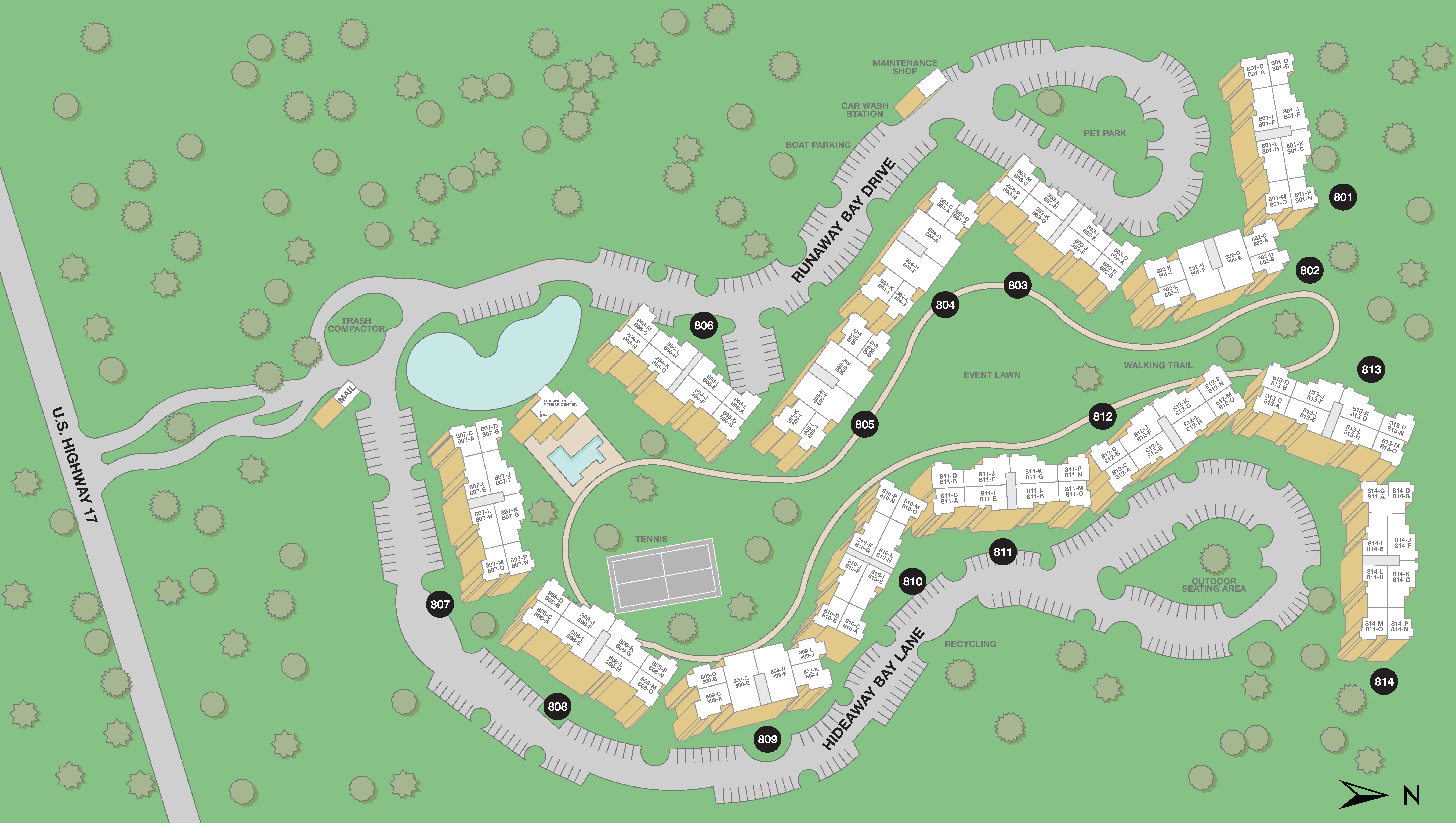 MAA Runaway Bay Property Sitemap