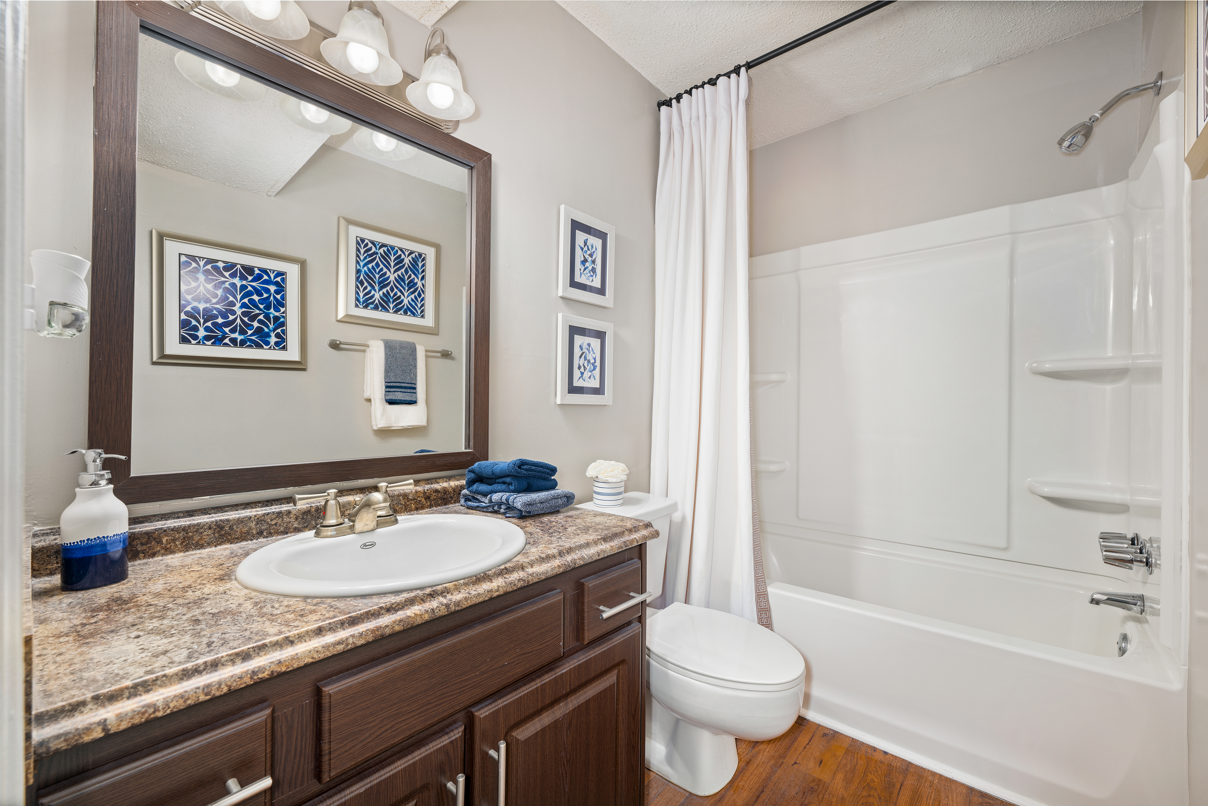 Bathroom at MAA Waters Edge luxury apartment homes in Summerville, SC