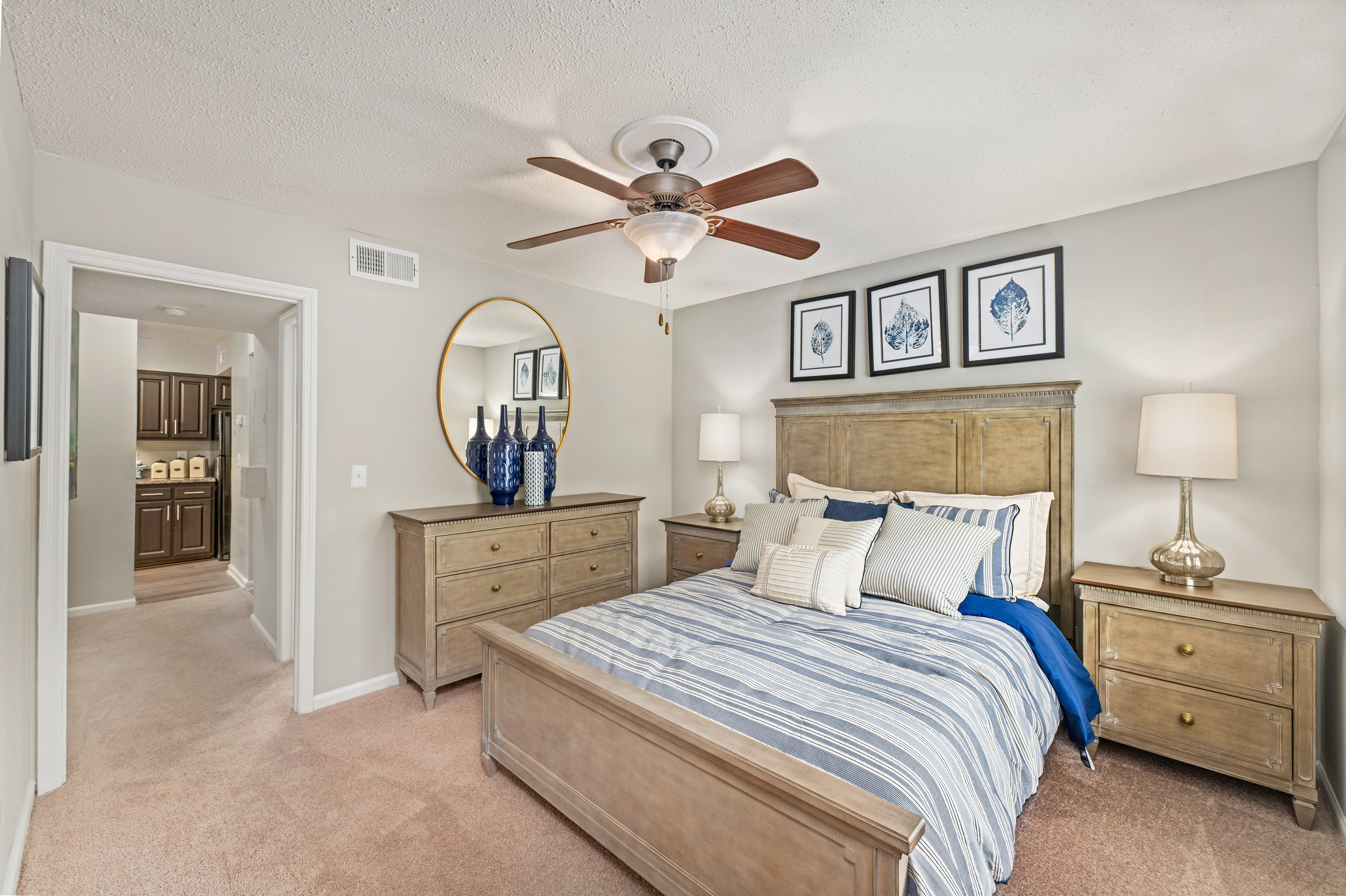 Bedroom at MAA Waters Edge luxury apartment homes in Summerville, SC