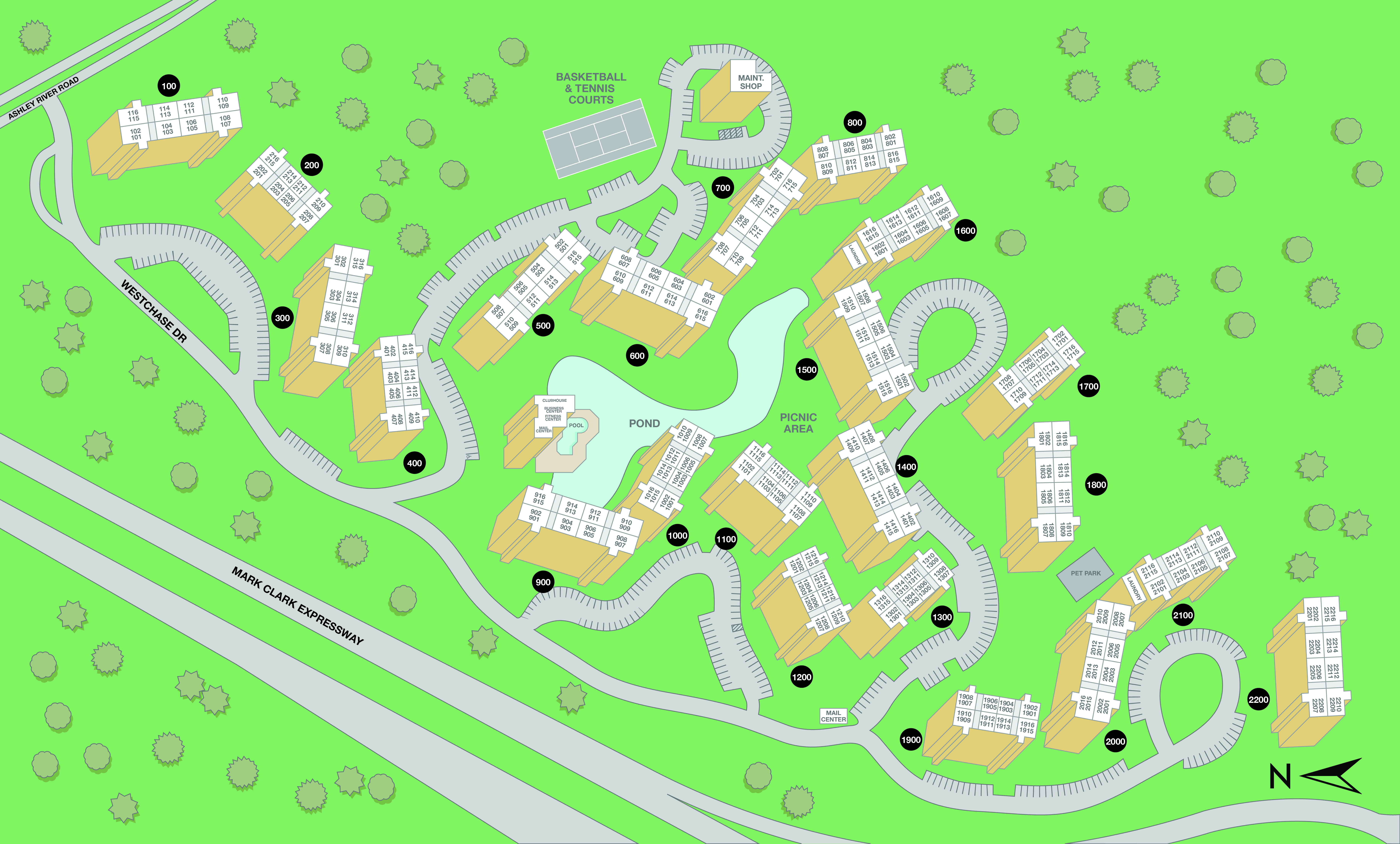MAA Westchase Sitemap