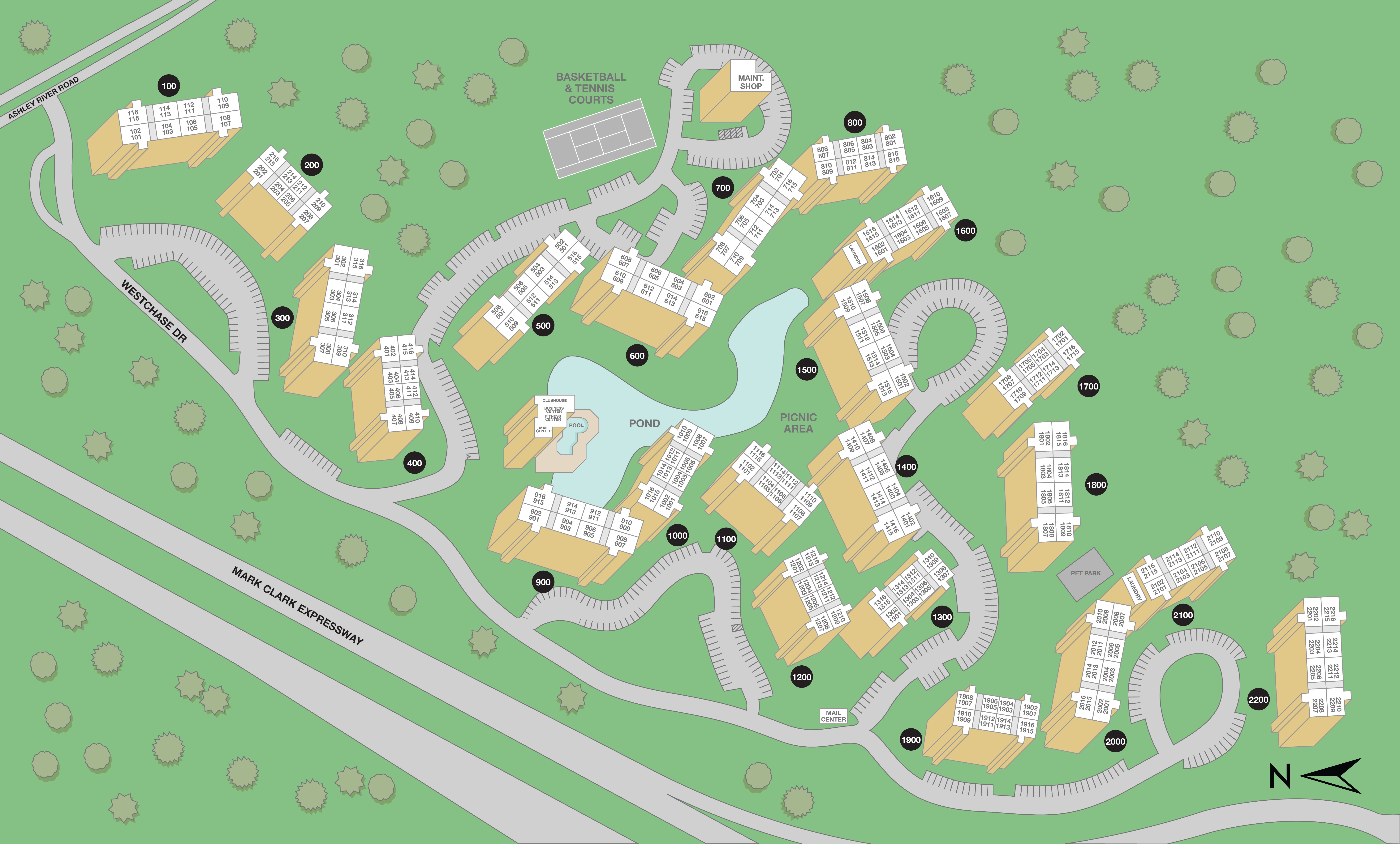 MAA Westchase Sitemap