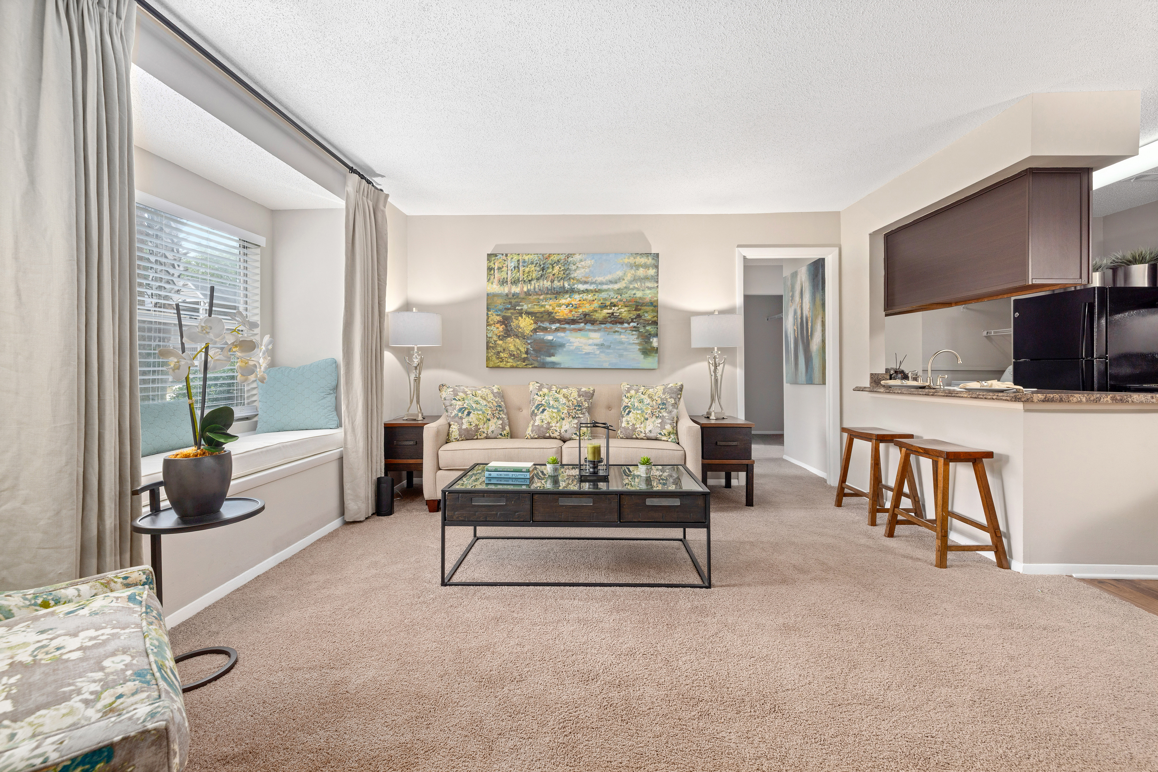 Model - Living Room  -  at MAA Westchase luxury apartment homes in Charleston, SC