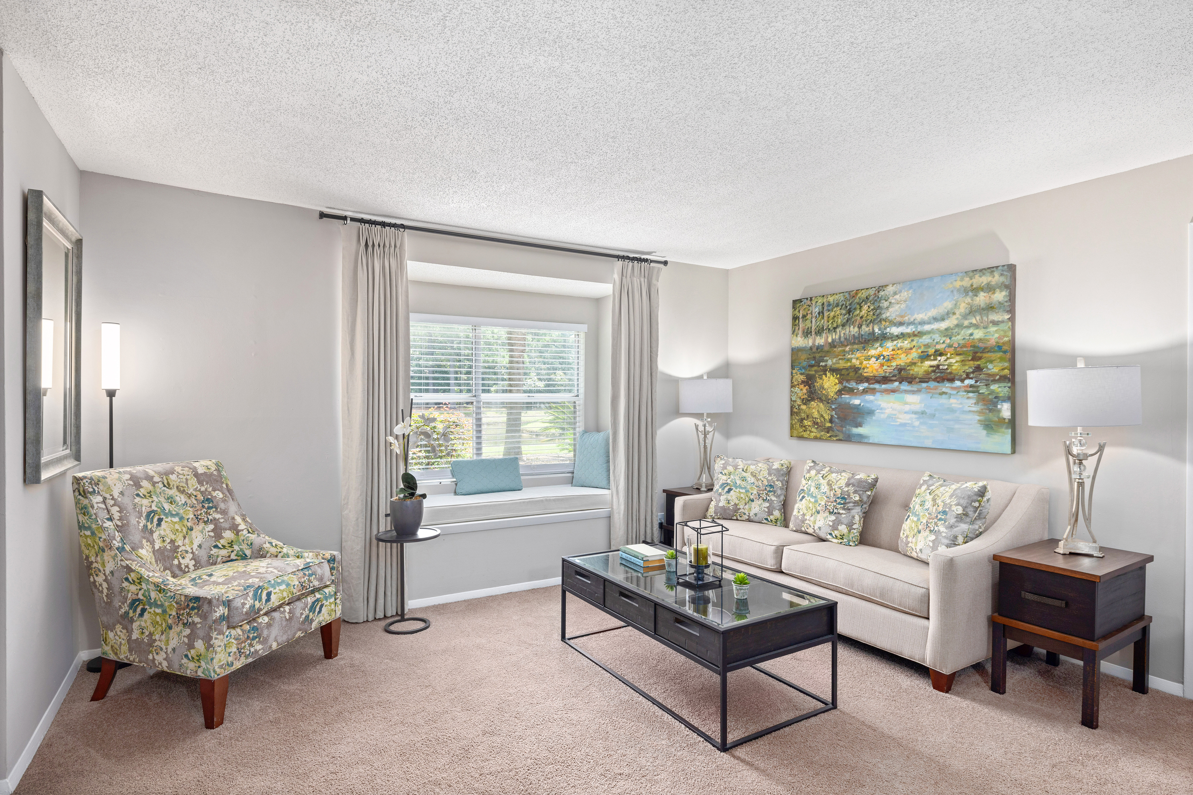 Model - Living room  -  at MAA Westchase luxury apartment homes in Charleston, SC
