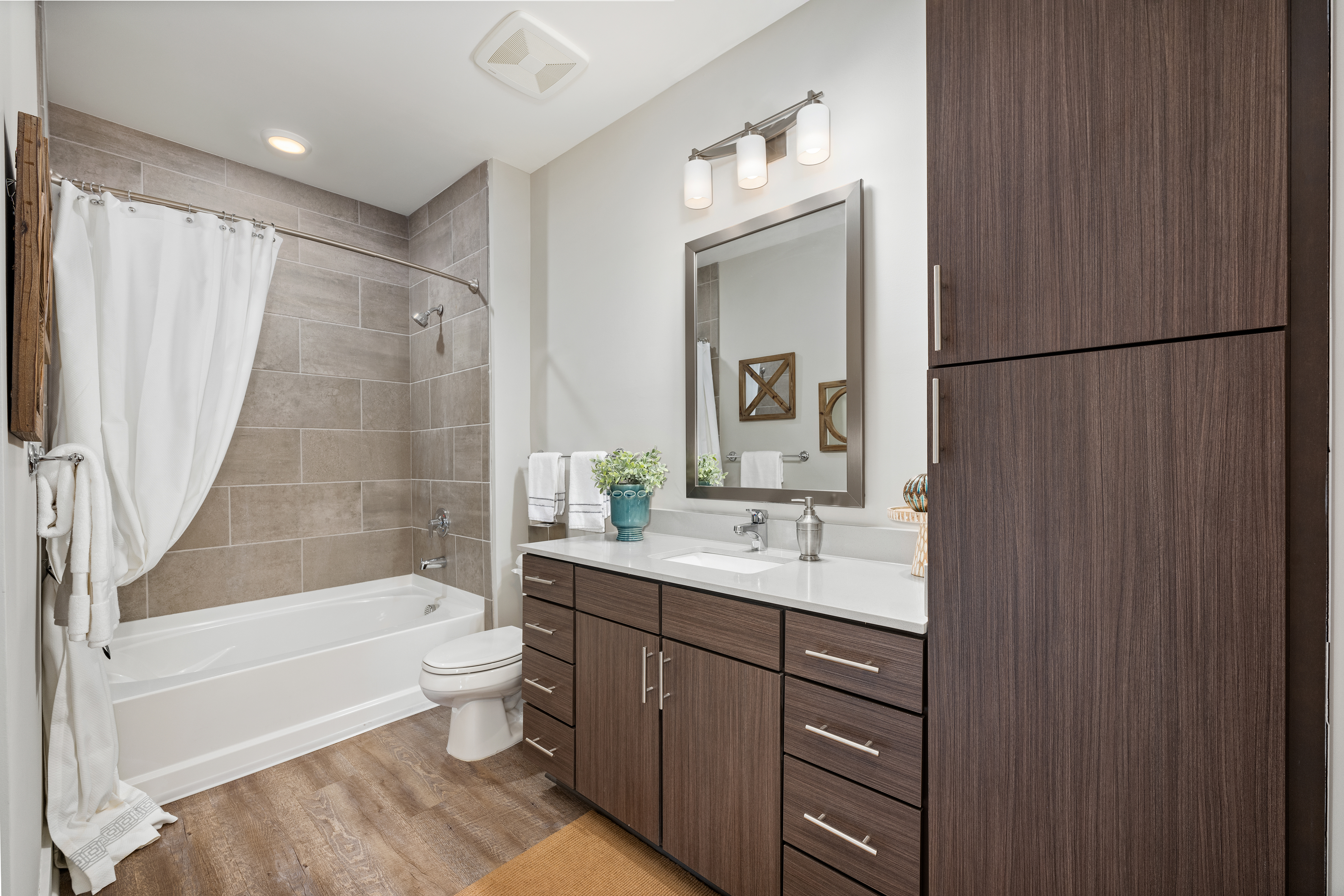 Bathroom at MAA Greene luxury apartment homes in Greenville, SC