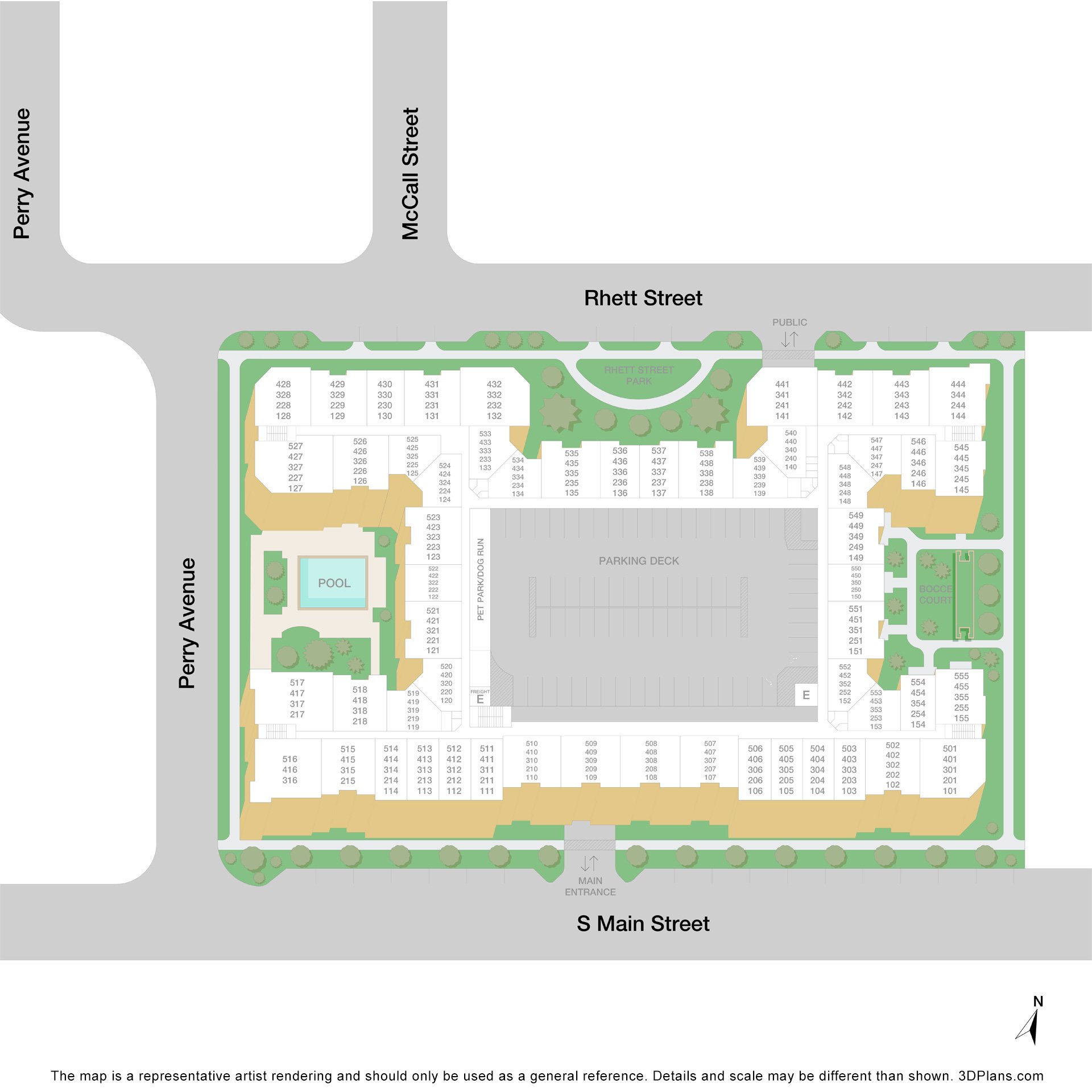 MAA Greene Property map