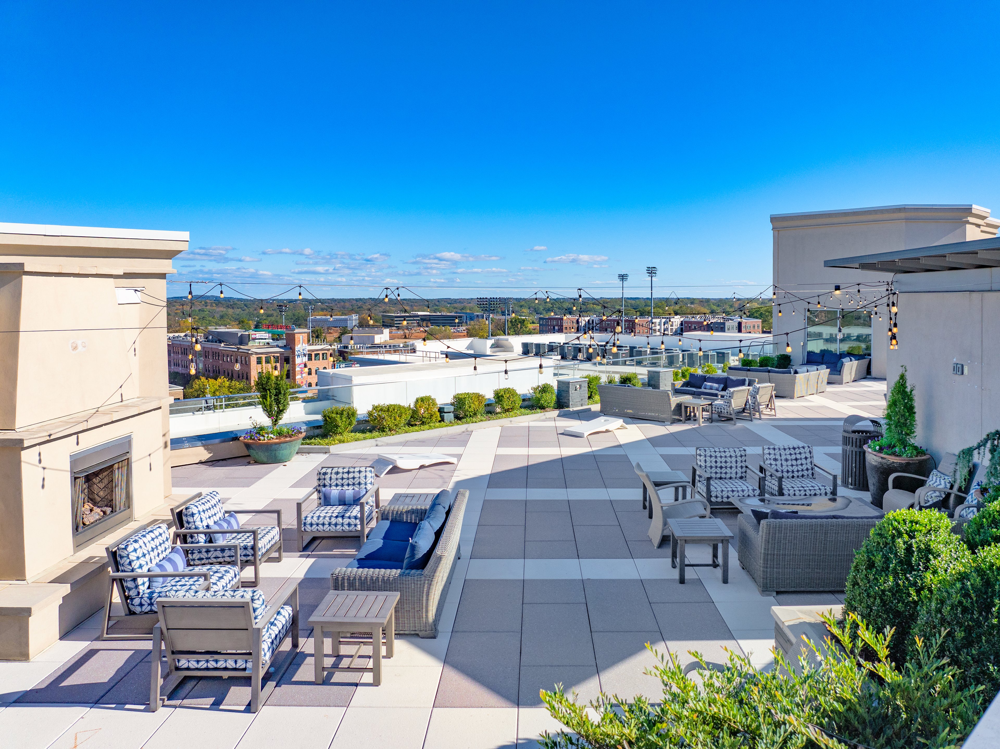 Rooftop at MAA Greene luxury apartment homes in Greenville, SC