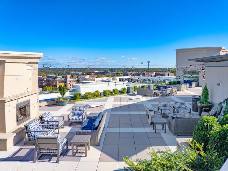 Rooftop at MAA Greene luxury apartment homes in Greenville, SC