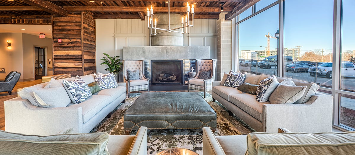 Lounge at MAA Greene luxury apartment homes in Greenville, SC