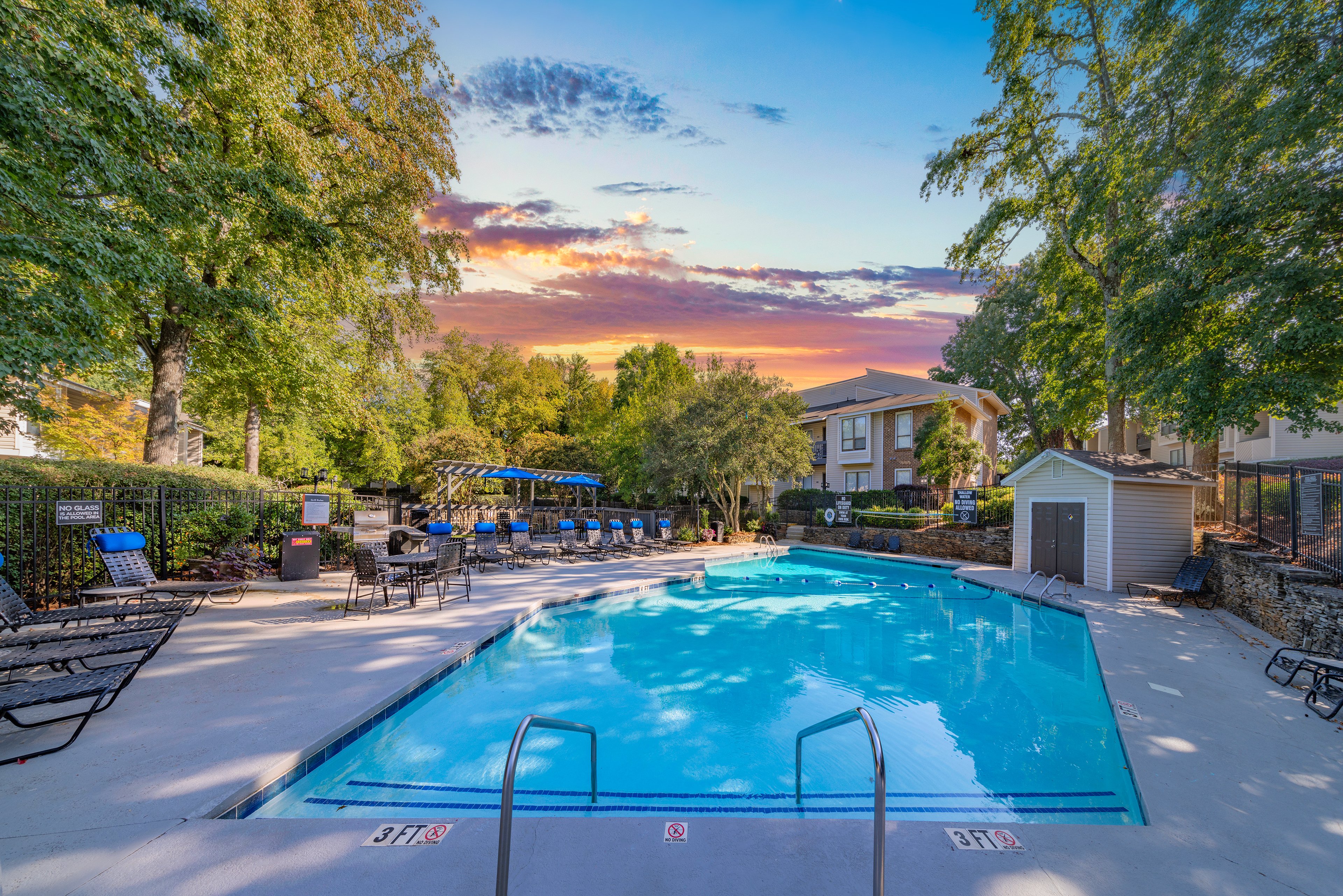 Pool at MAA Haywood luxury apartment homes in Greenville, SC