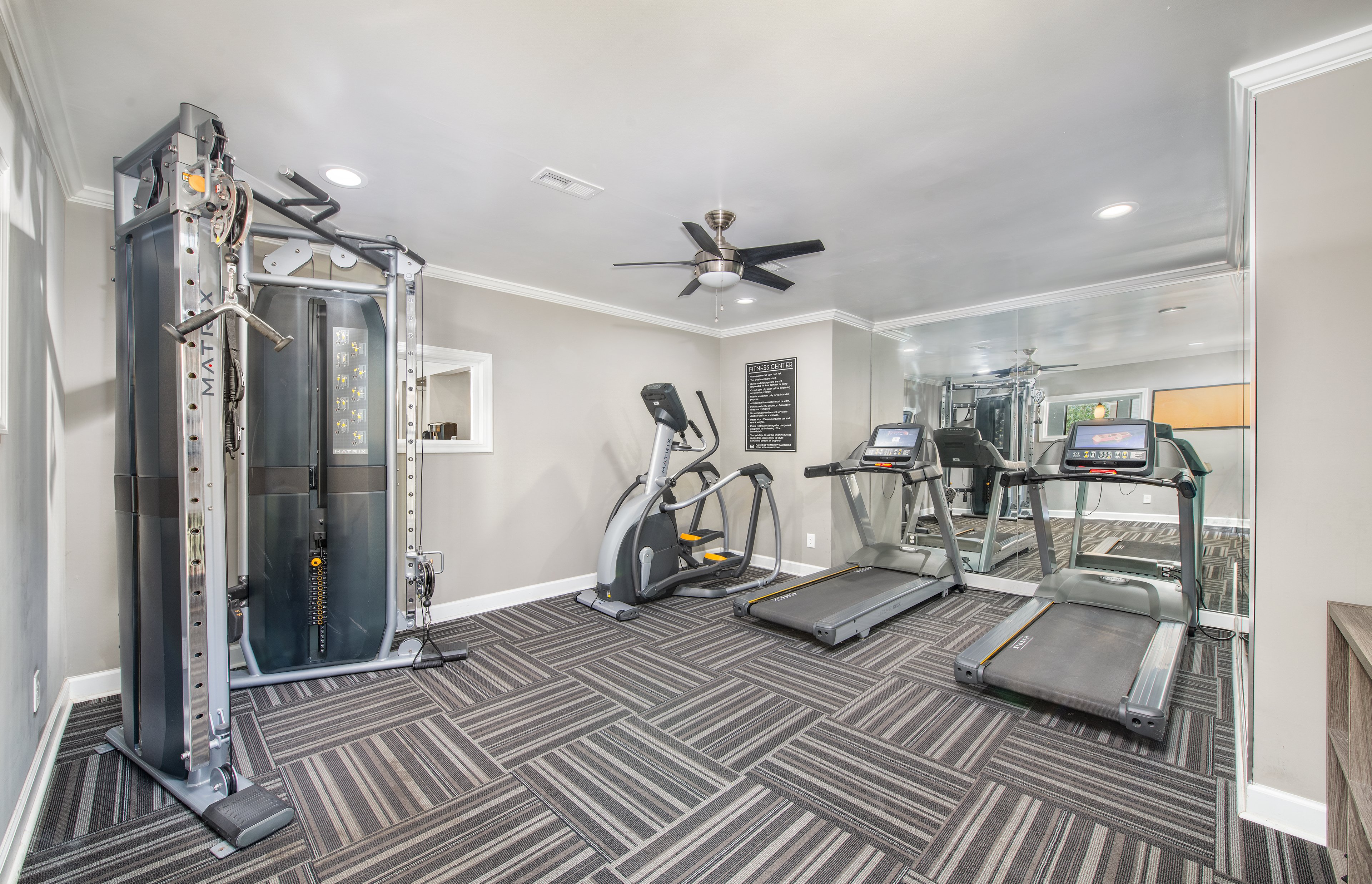 Fitness center at MAA Haywood luxury apartment homes in Greenville, SC