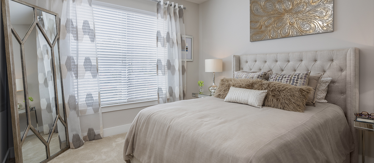 Model Master Bedroom at MAA Innovation luxury apartment homes in Greenville, SC