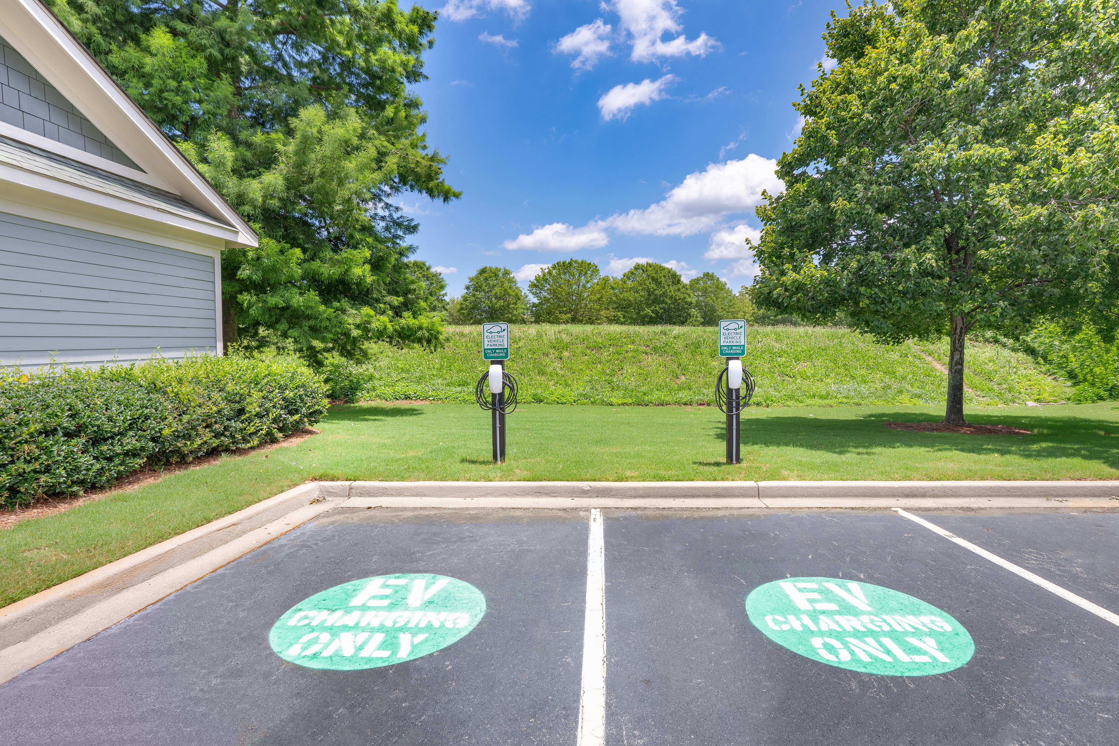 EV parking at MAA Point Place luxury apartment homes in Simpsonville, SC