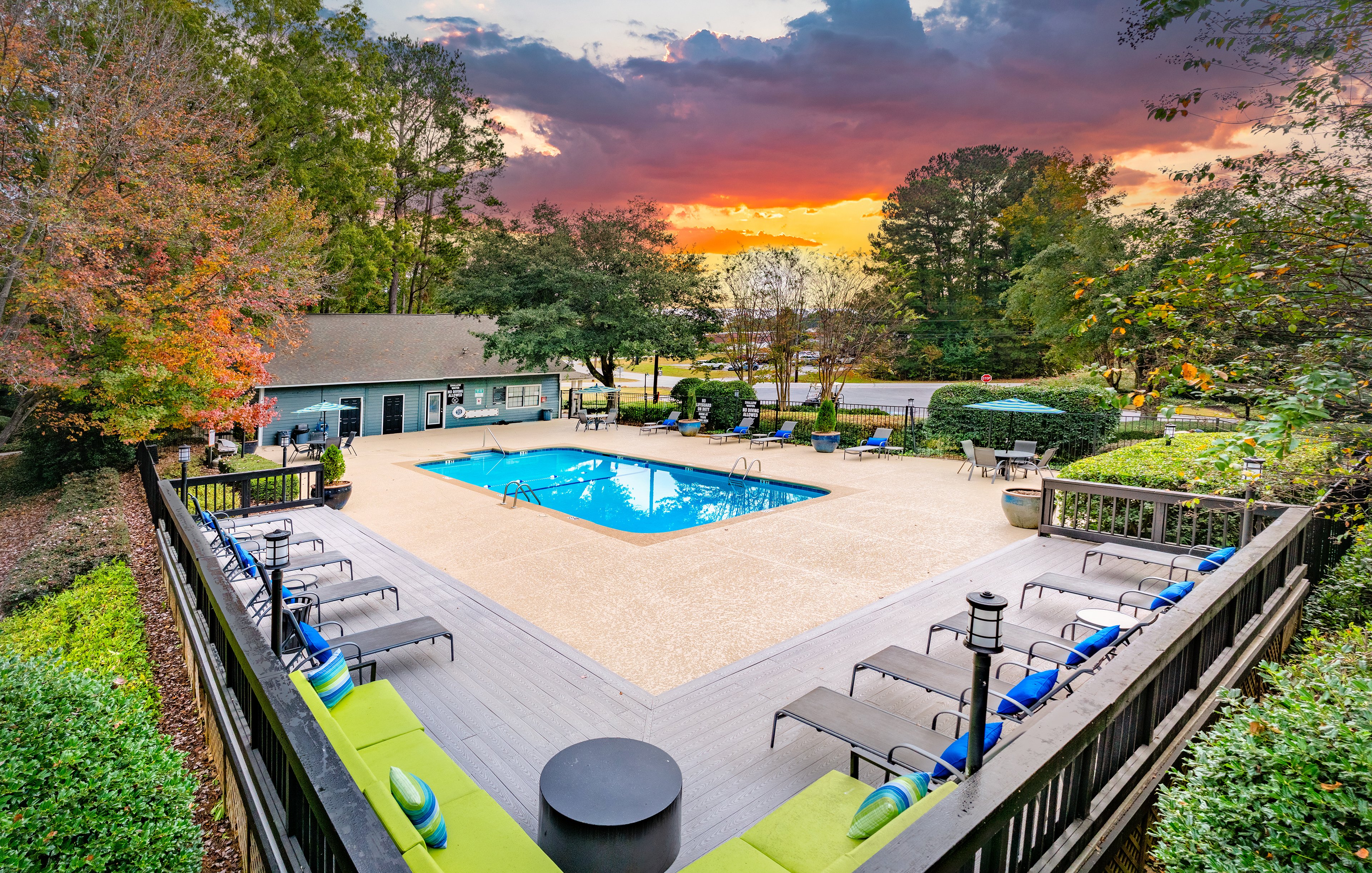 Pool at MAA Spring Creek luxury apartment homes in Simpsonville, SC
