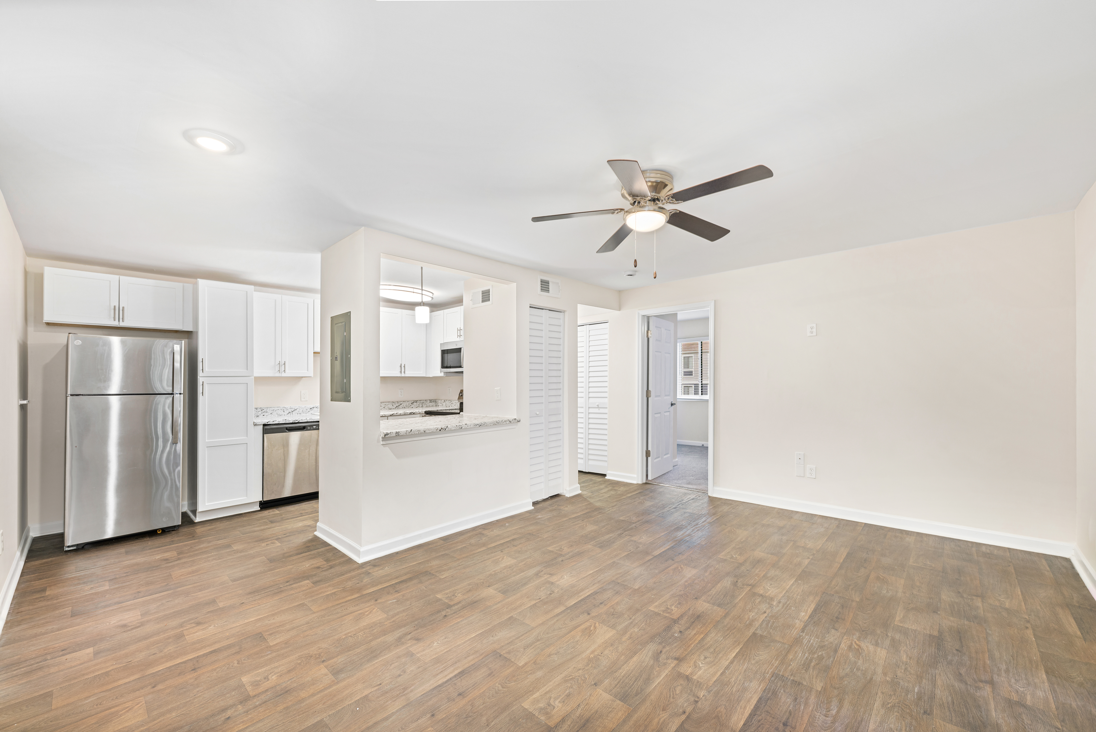 Model - Living room -  at MAA Tanglewood luxury apartment homes in Greenville, SC