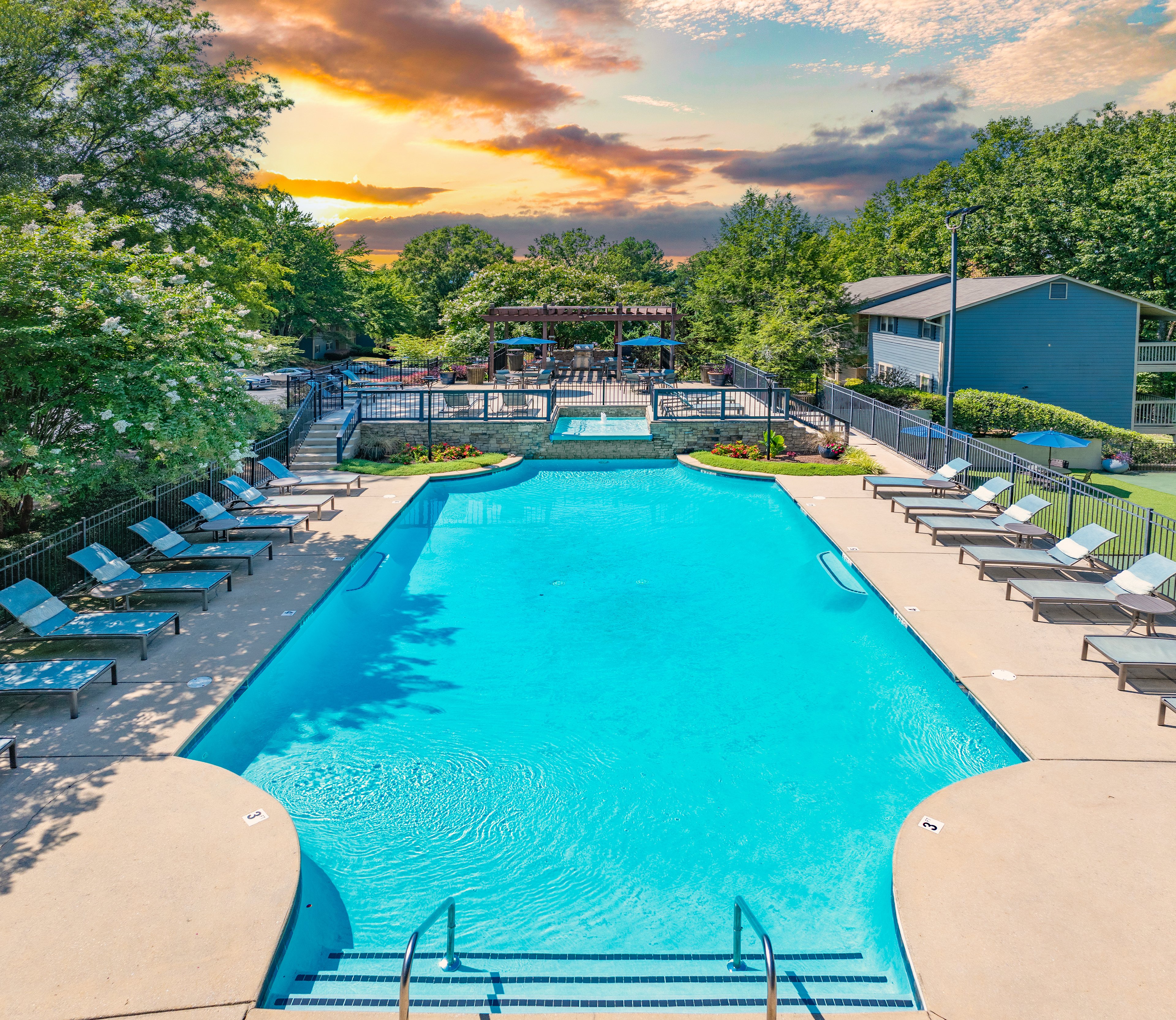 Pool at MAA Windridge luxury apartment homes in Chattanooga, TN