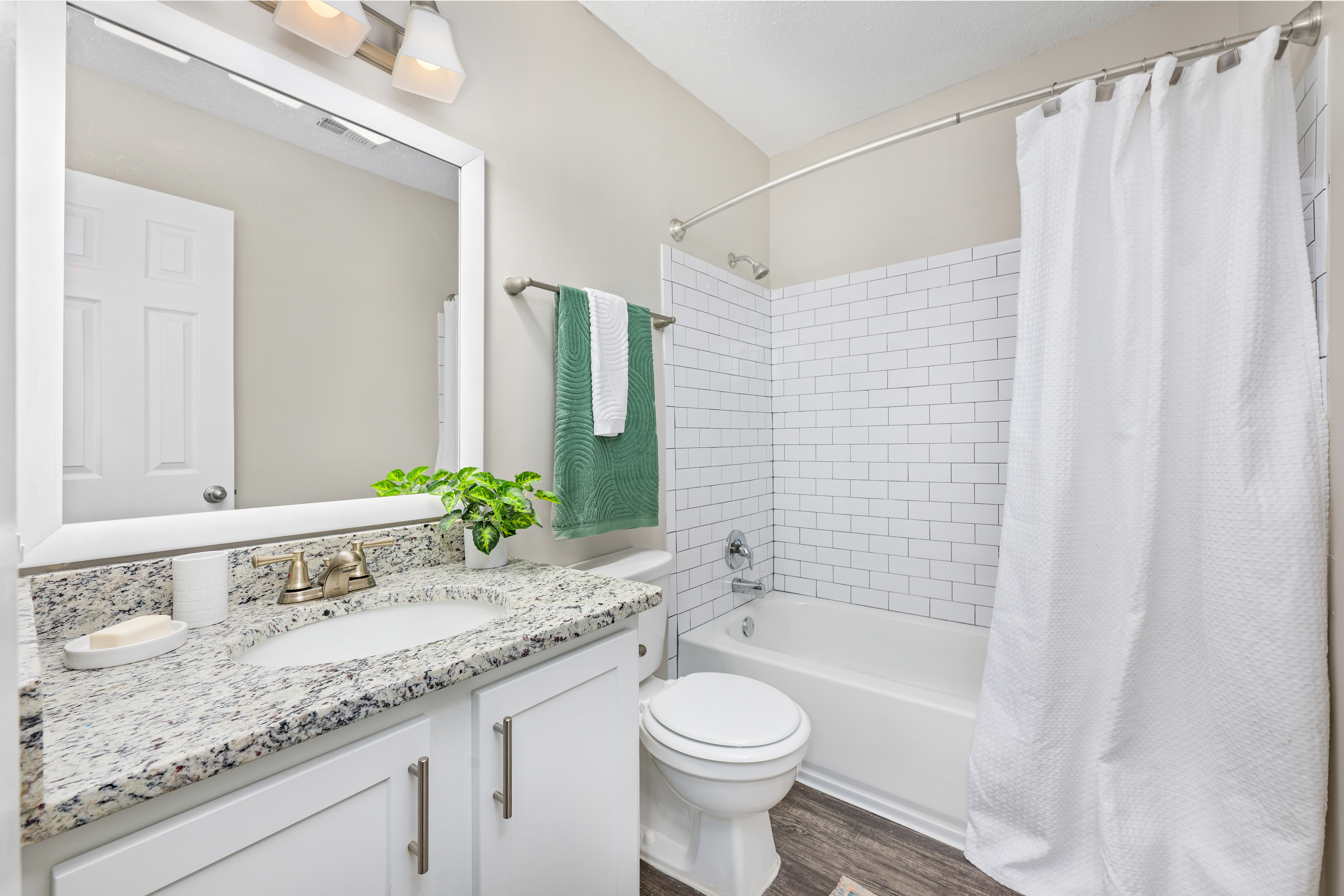 Bathroom at MAA Park Estate luxury apartment homes in Memphis, TN