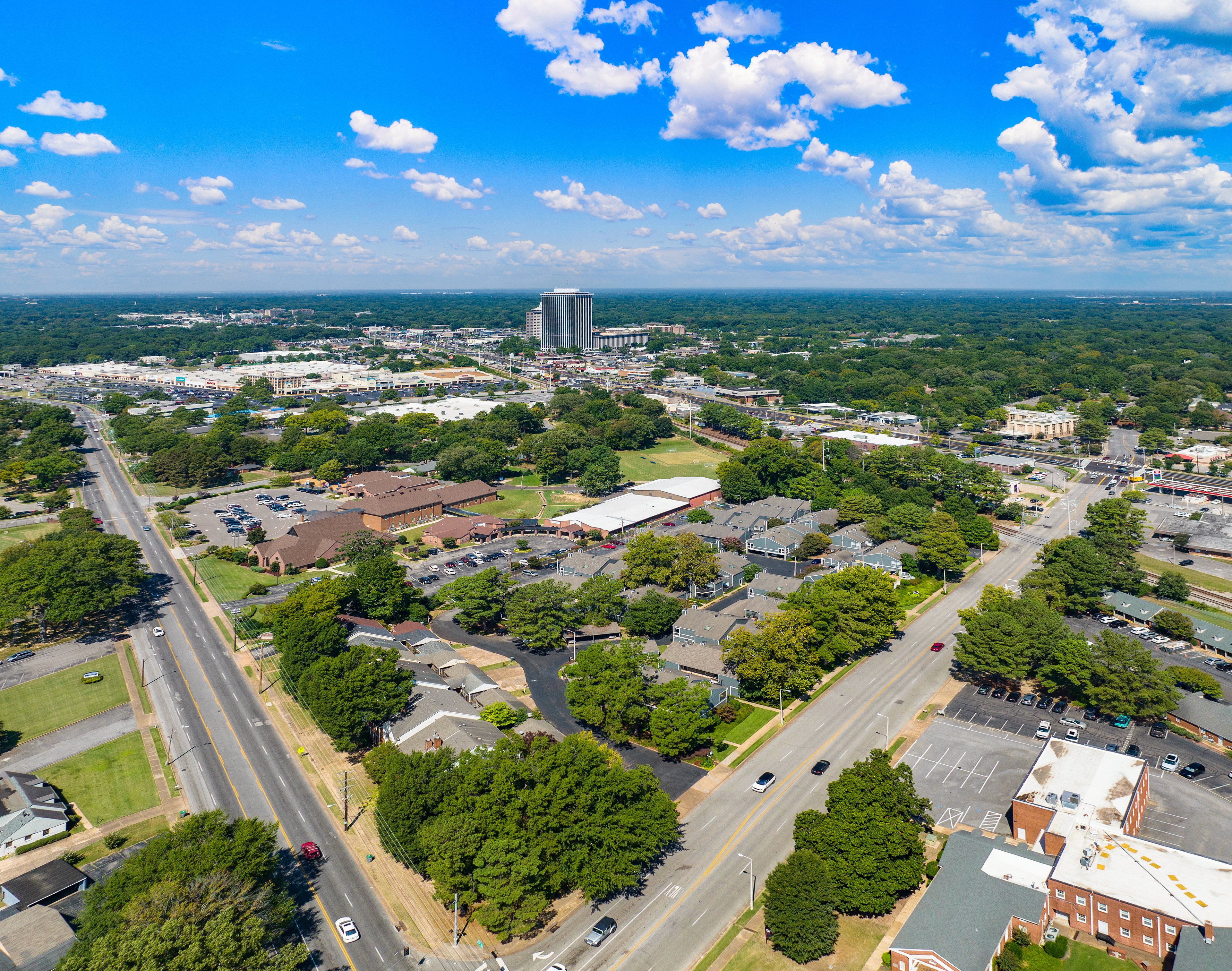 Aerial Property at MAA Park Estate in Memphis, TN