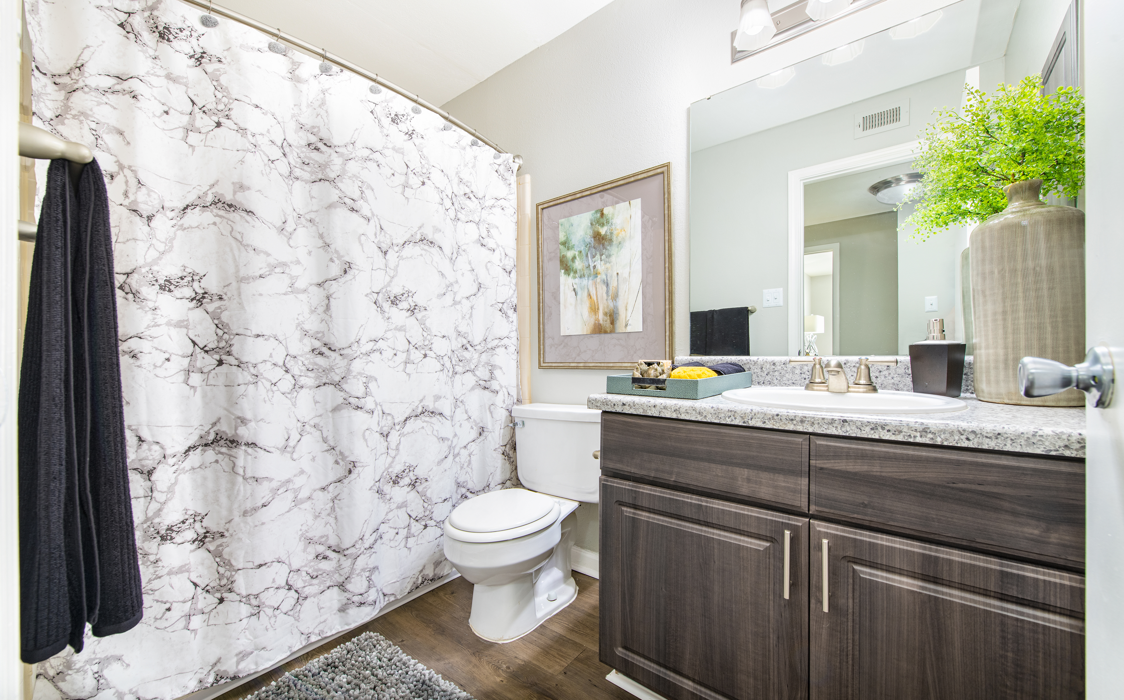 Bathroom at MAA Southwind luxury apartment homes in Memphis, TN