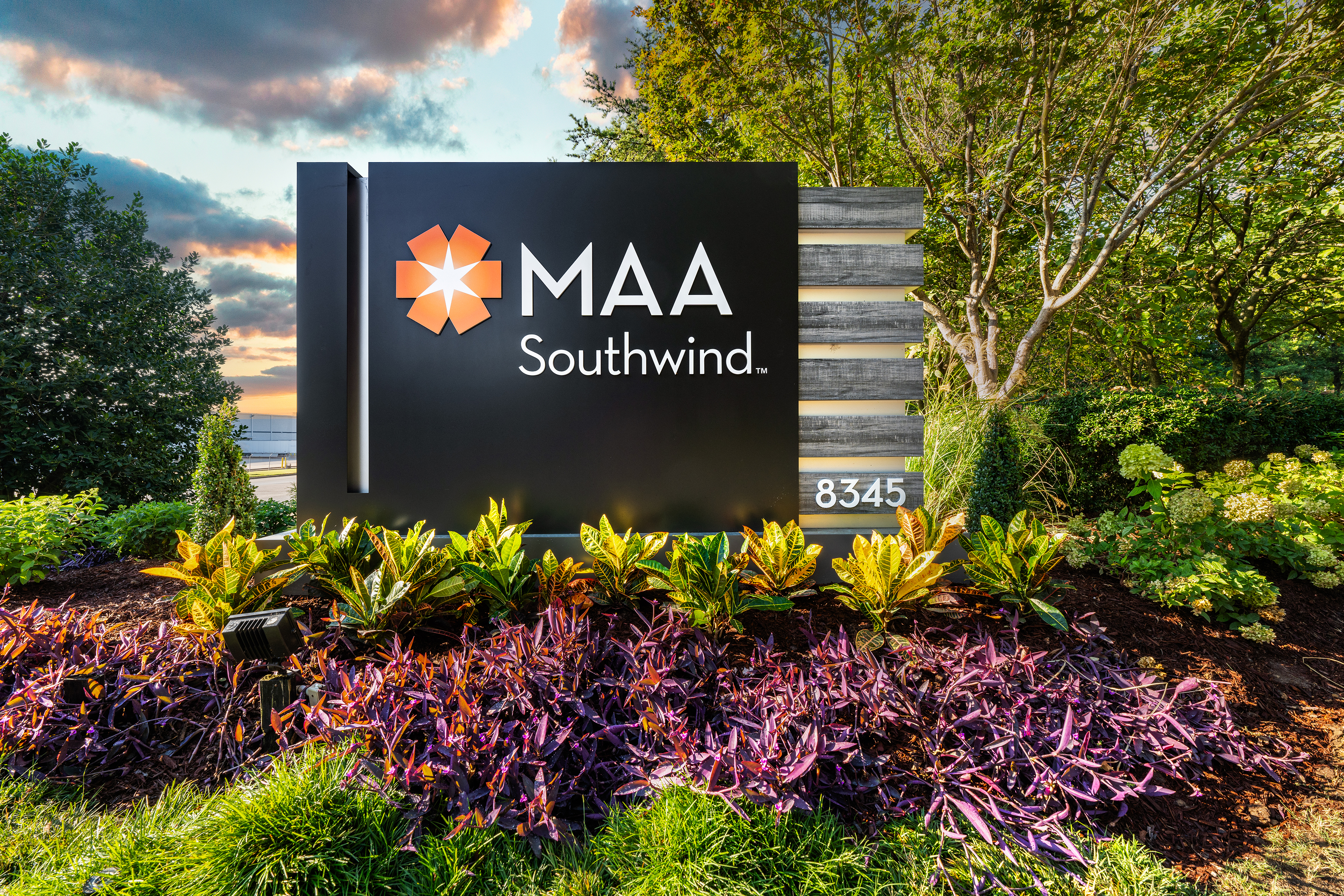 Signage at MAA Southwind luxury apartment homes in Memphis, TN
